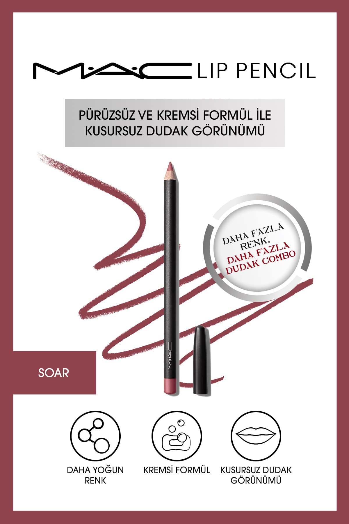 مداد لب Mac کرمی ماندگار مدل Soar 1.45 G مداد لب Mac کرمی ماندگار مدل Soar 1.45 G