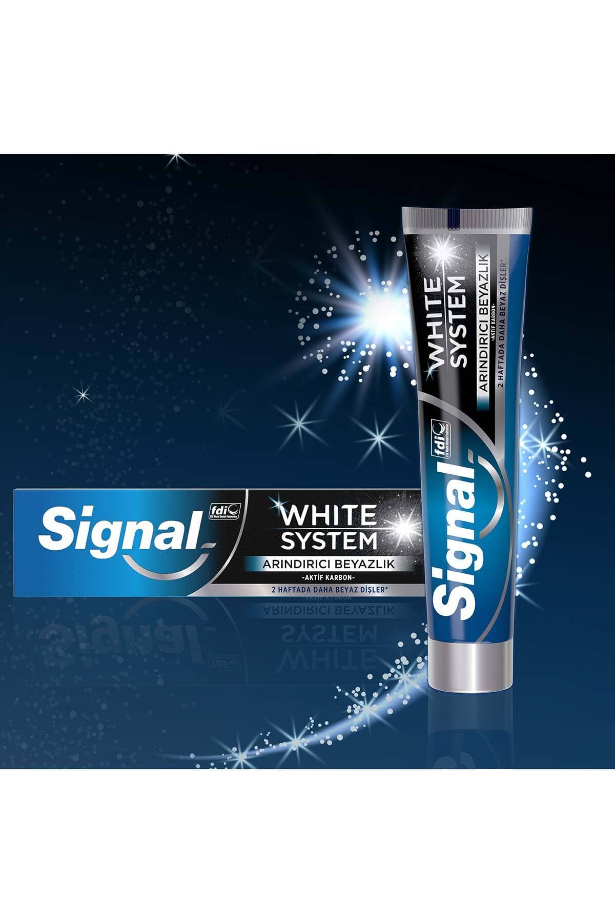 خمیردندان Signal White System سفیدکننده 75 Mlx4 خمیردندان Signal White System سفیدکننده 75 Mlx4