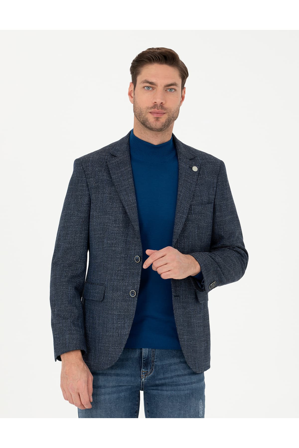 کت مردانه Pierre Cardin سرمهای اسلیم فیت مدل 50288523-VR033 کت مردانه Pierre Cardin سرمهای اسلیم فیت مدل 50288523-VR033