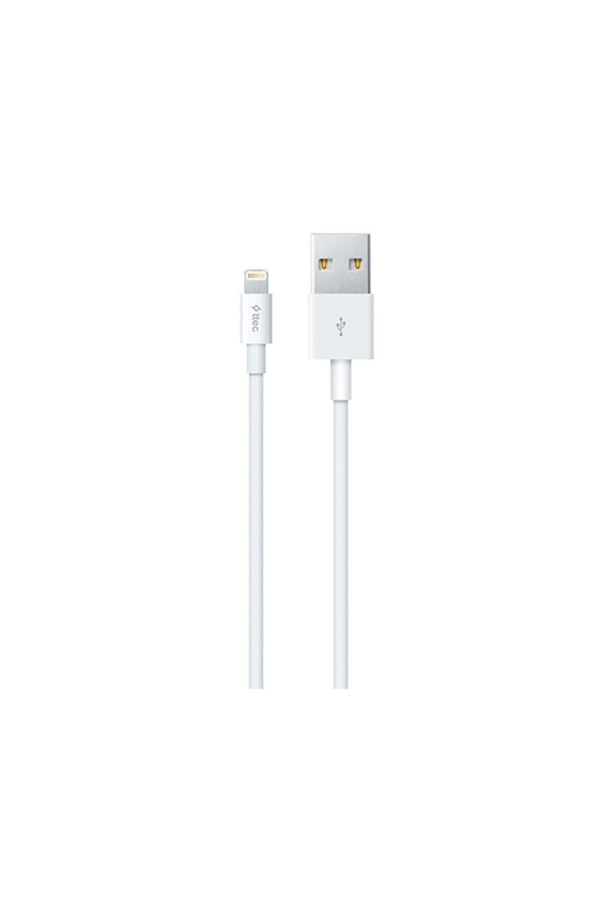 کابل شارژ Ttec با اتصال USB-A به Lightning سفید مدل 2DK7508B کابل شارژ Ttec با اتصال USB-A به Lightning سفید مدل 2DK7508B