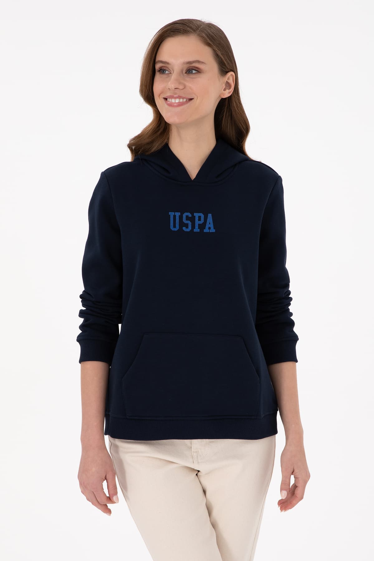 سویشرت زنانه U.S. Polo Assn. سرمهای هودیدار بیسیک مدل 50289536-VR033 سویشرت زنانه U.S. Polo Assn. سرمهای هودیدار بیسیک مدل 50289536-VR033