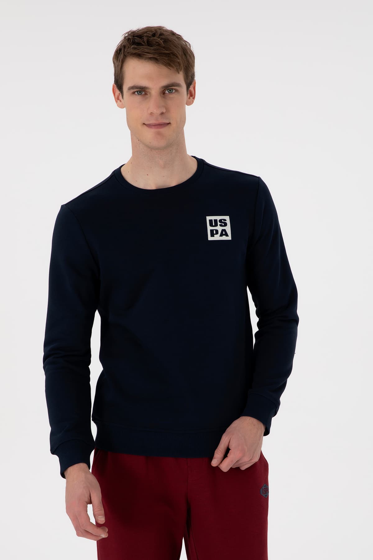 سویشرت مردانه U.S. Polo Assn. یقه گرد فیت معمولی سبز تیره مدل 50293456-VR079 سویشرت مردانه U.S. Polo Assn. یقه گرد فیت معمولی سبز تیره مدل 50293456-VR079