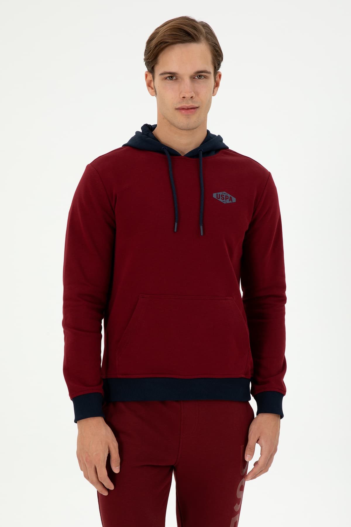سوئیشرت مردانه U.S. Polo Assn. بوردو مدل 50293440-VR014 سوئیشرت مردانه U.S. Polo Assn. بوردو مدل 50293440-VR014