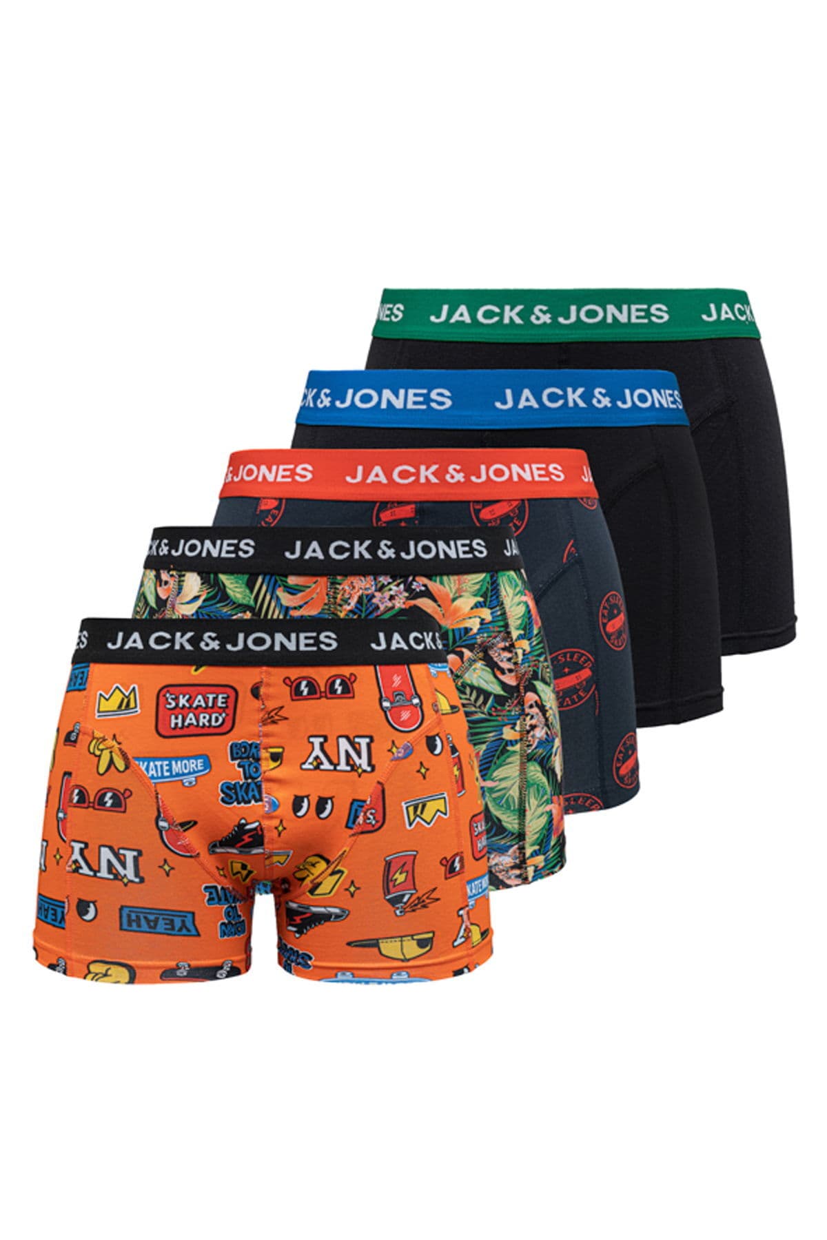 باکسر مردانه Jack & Jones بسته 5 عددی Elements باکسر مردانه Jack & Jones بسته 5 عددی Elements