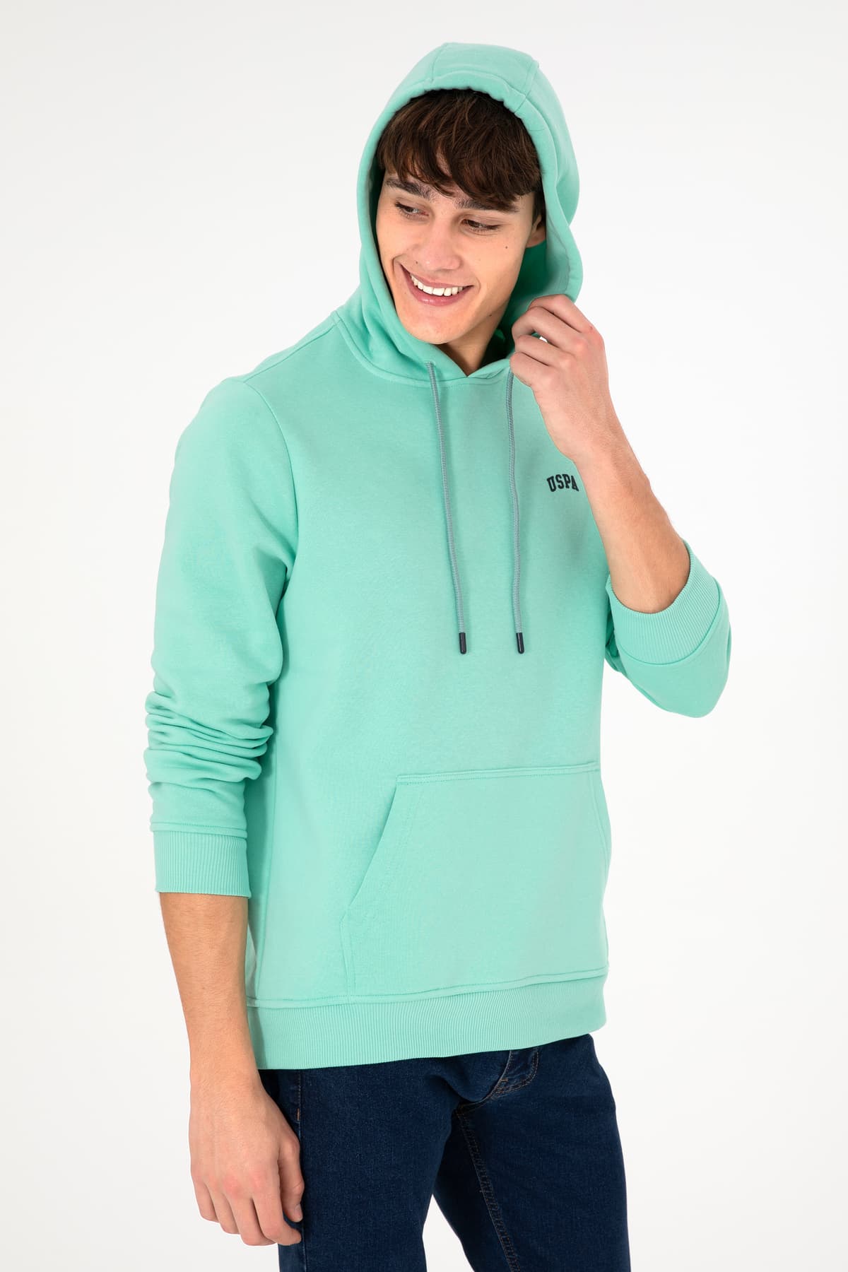 سویشرت مردانه U.S. Polo Assn. کلاهدار آجری داخل کرکدار مدل 50295176-VR031 سویشرت مردانه U.S. Polo Assn. کلاهدار آجری داخل کرکدار مدل 50295176-VR031