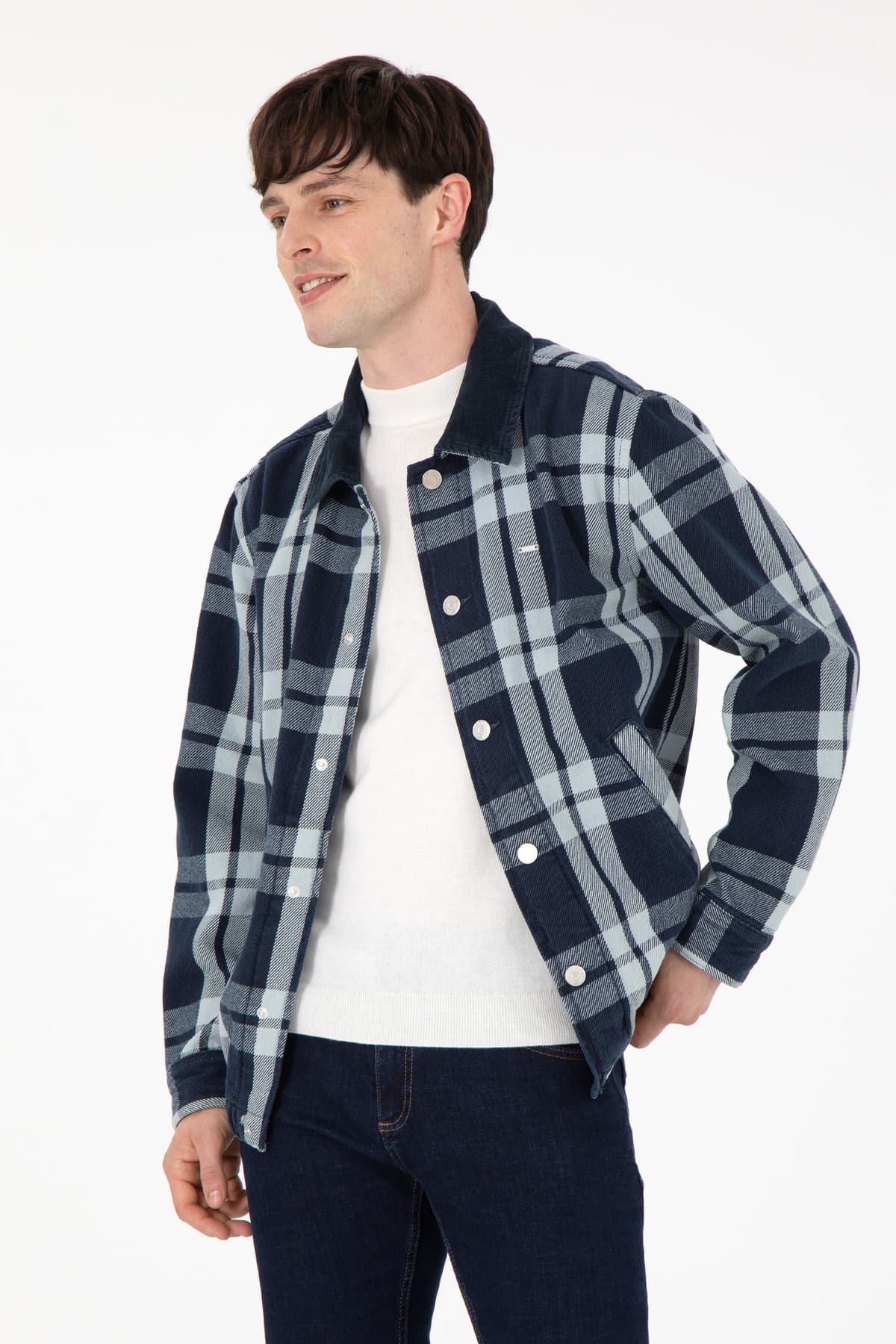 پیراهن جین مردانه U.S. Polo Assn. آبی روشن مدل 50289480-DN0021 پیراهن جین مردانه U.S. Polo Assn. آبی روشن مدل 50289480-DN0021