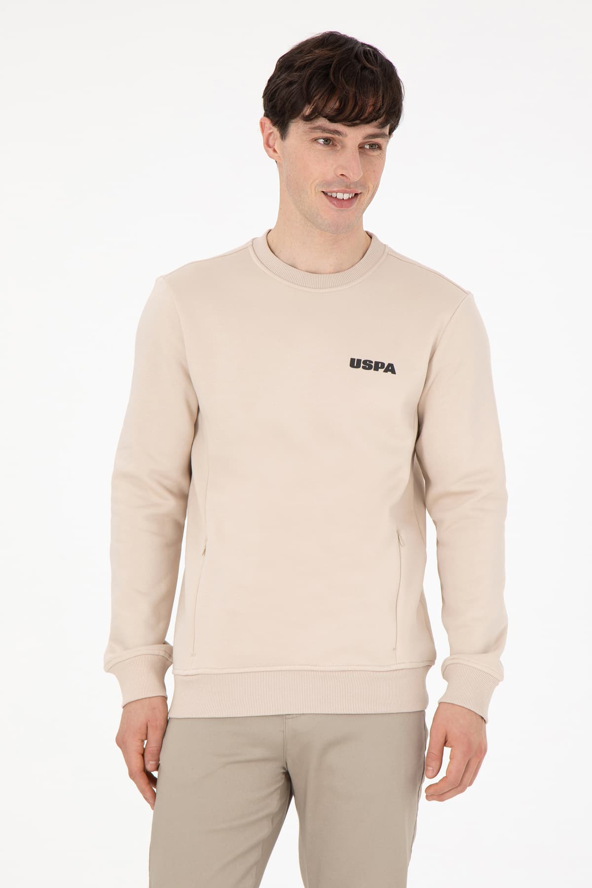 سویشرت مردانه U.S. Polo Assn. یقه گرد فیت معمولی سنگی مدل 50292362-VR049 سویشرت مردانه U.S. Polo Assn. یقه گرد فیت معمولی سنگی مدل 50292362-VR049