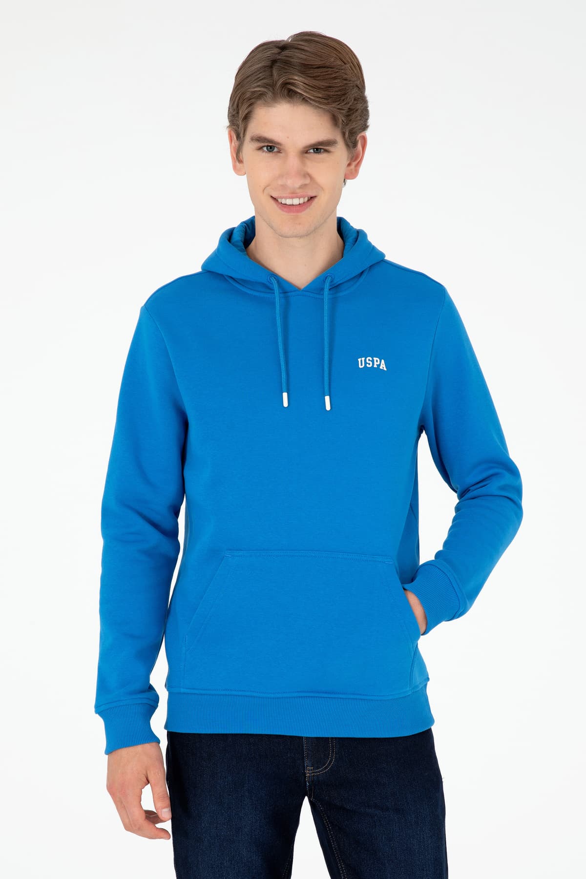سویشرت مردانه کلاهدار U.S. Polo Assn. سبز پستهای ساده داخل کرکدار مدل 50295176-VR087 سویشرت مردانه کلاهدار U.S. Polo Assn. سبز پستهای ساده داخل کرکدار مدل 50295176-VR087