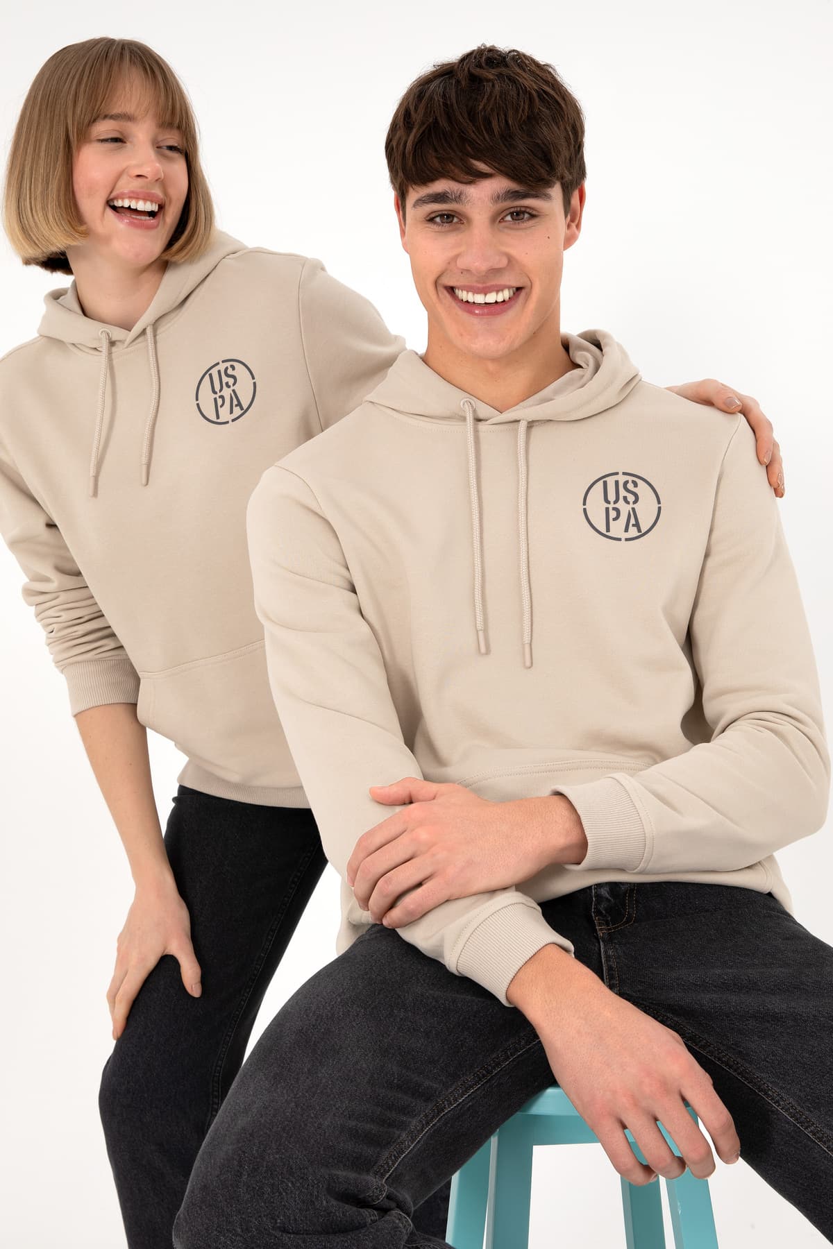 سوئیشرت مردانه U.S. Polo Assn. رنگ سنگی مدل 50293361-VR049 سوئیشرت مردانه U.S. Polo Assn. رنگ سنگی مدل 50293361-VR049