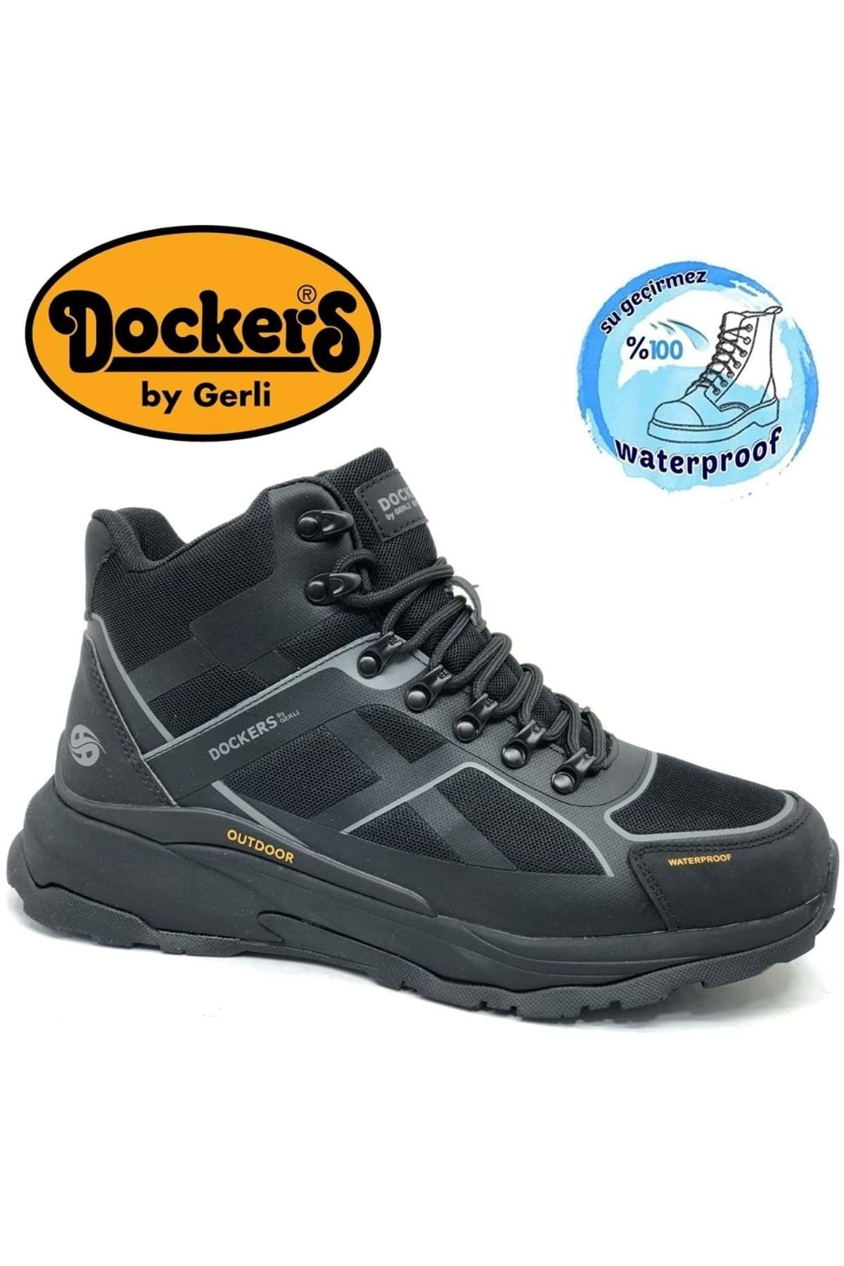 بوت مردانه Dockers فضای باز ضدآب مشکی مدل 237518 بوت مردانه Dockers فضای باز ضدآب مشکی مدل 237518