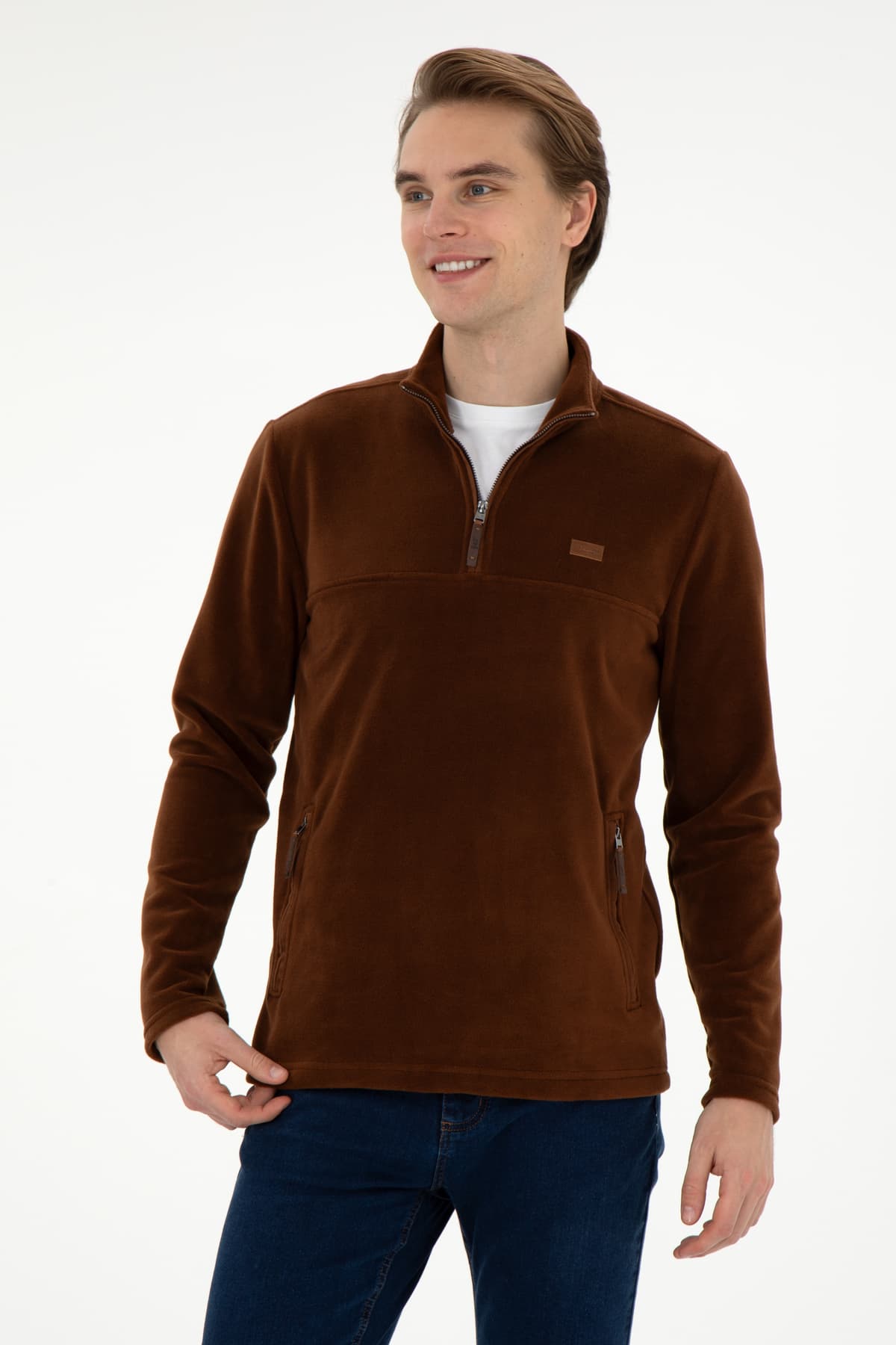 سوئیشرت مردانه U.S. Polo Assn. قهوهای مدل 50290609-VR029 سوئیشرت مردانه U.S. Polo Assn. قهوهای مدل 50290609-VR029