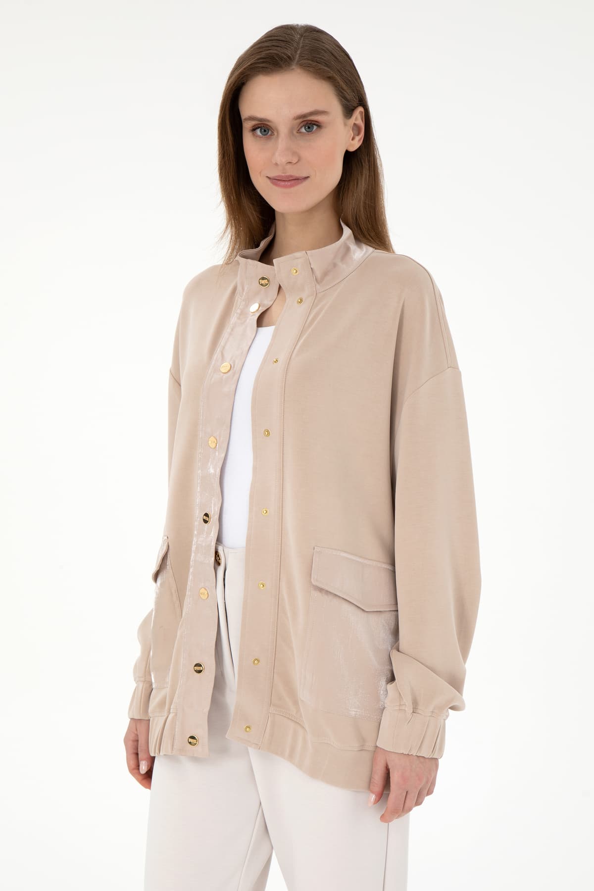 سوئیشرت زنانه U.S. Polo Assn. رنگ شنی مدل 50292357-VR085 سوئیشرت زنانه U.S. Polo Assn. رنگ شنی مدل 50292357-VR085