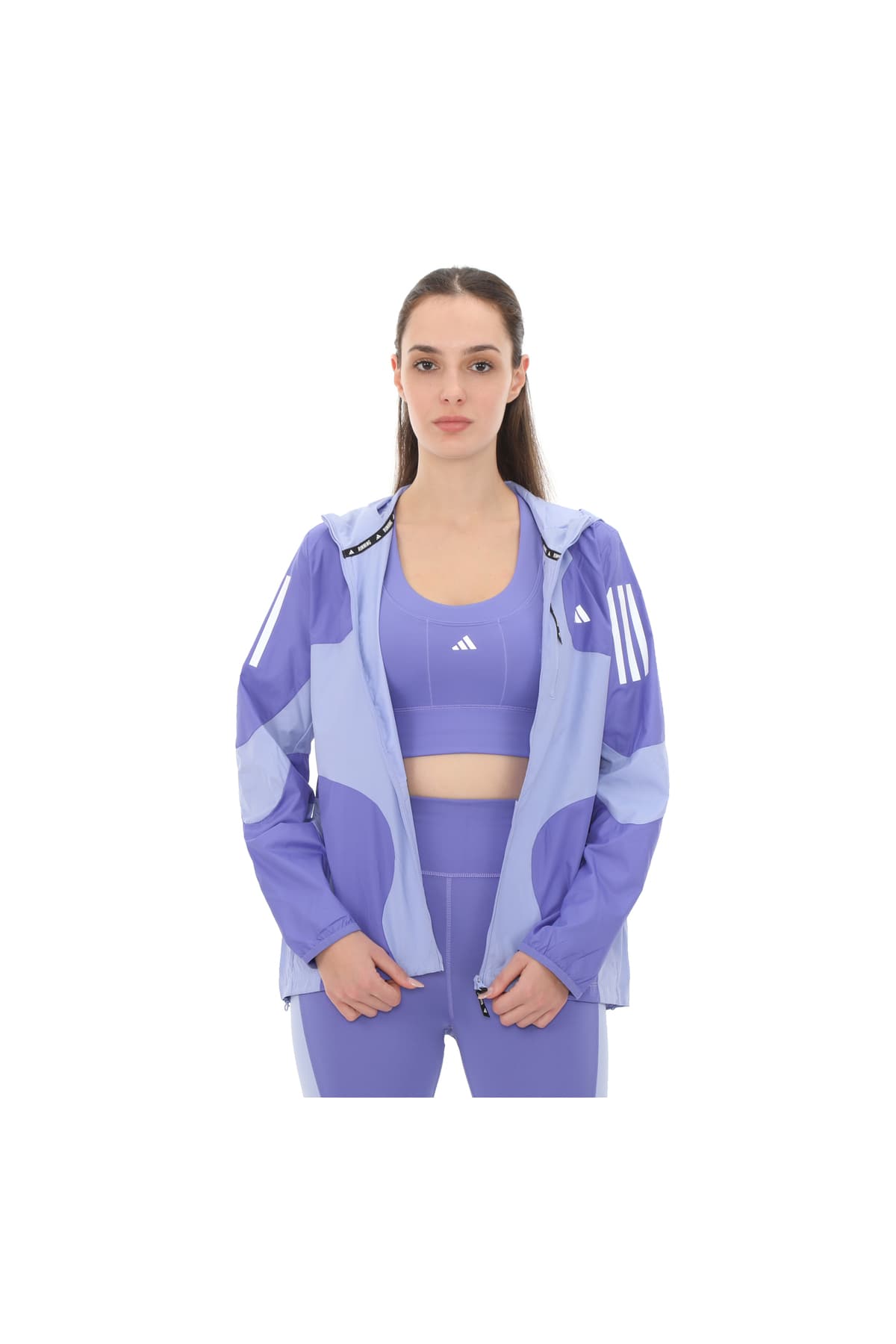 بادگیر بارانی زنانه adidas مدل Iw0034-k بنفش بادگیر بارانی زنانه adidas مدل Iw0034-k بنفش