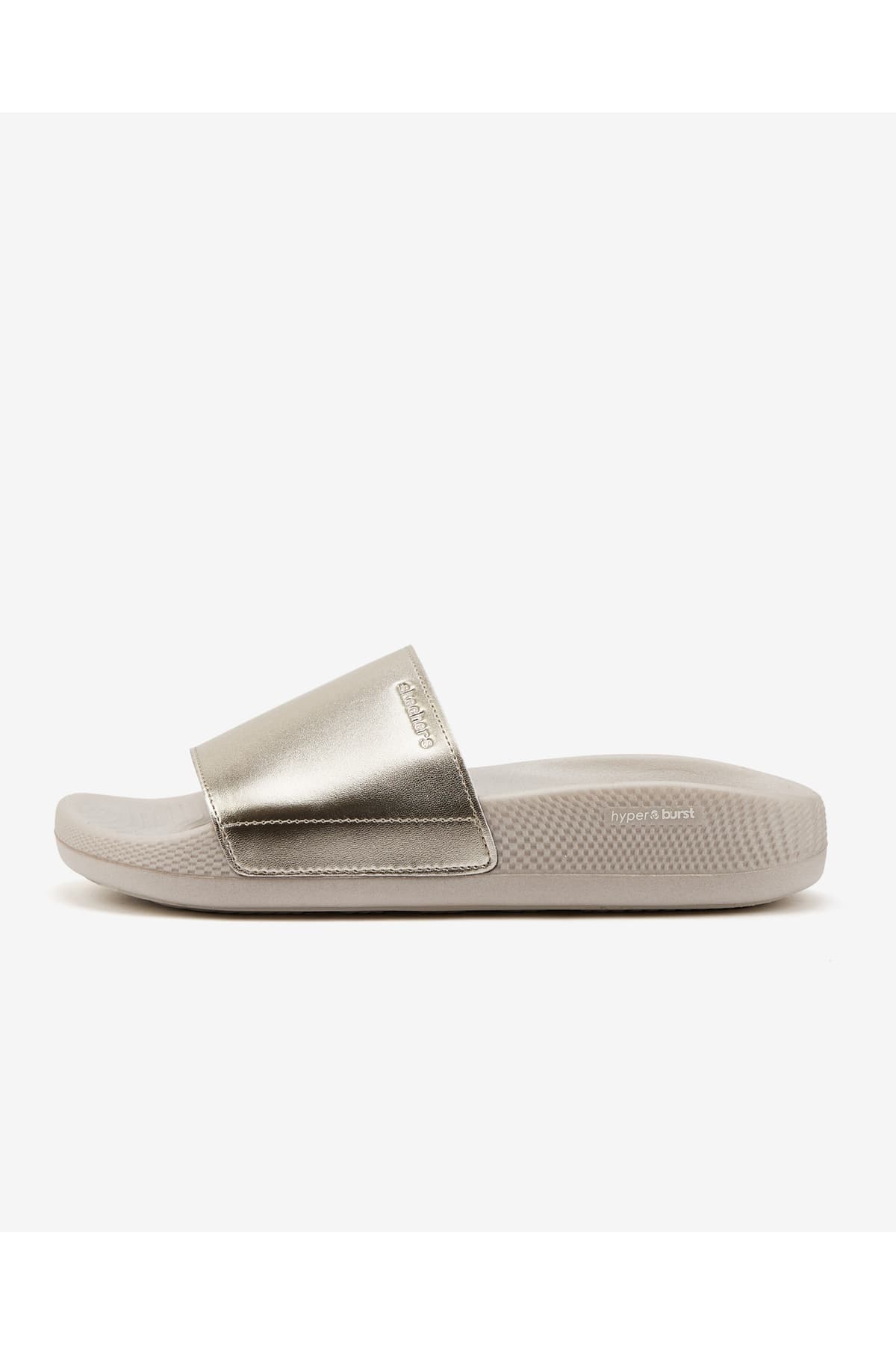 دمپایی زنانه Skechers طلایی HYPER SLIDE - SHINE ON مدل 140431 GLD دمپایی زنانه Skechers طلایی HYPER SLIDE - SHINE ON مدل 140431 GLD