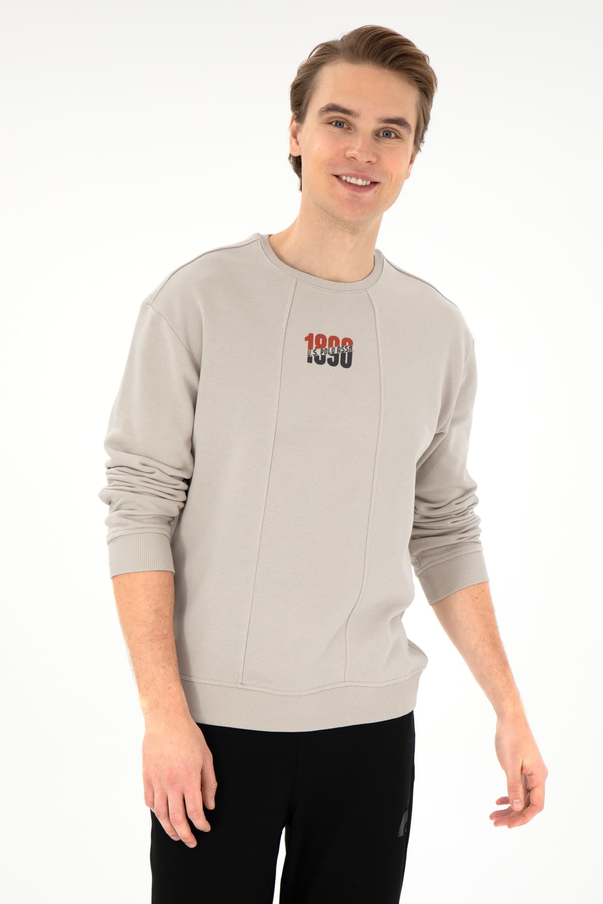 سوئیشرت مردانه U.S. Polo Assn. کامفورت فیت یقه گرد سنگی مدل 50293430-VR049 سوئیشرت مردانه U.S. Polo Assn. کامفورت فیت یقه گرد سنگی مدل 50293430-VR049