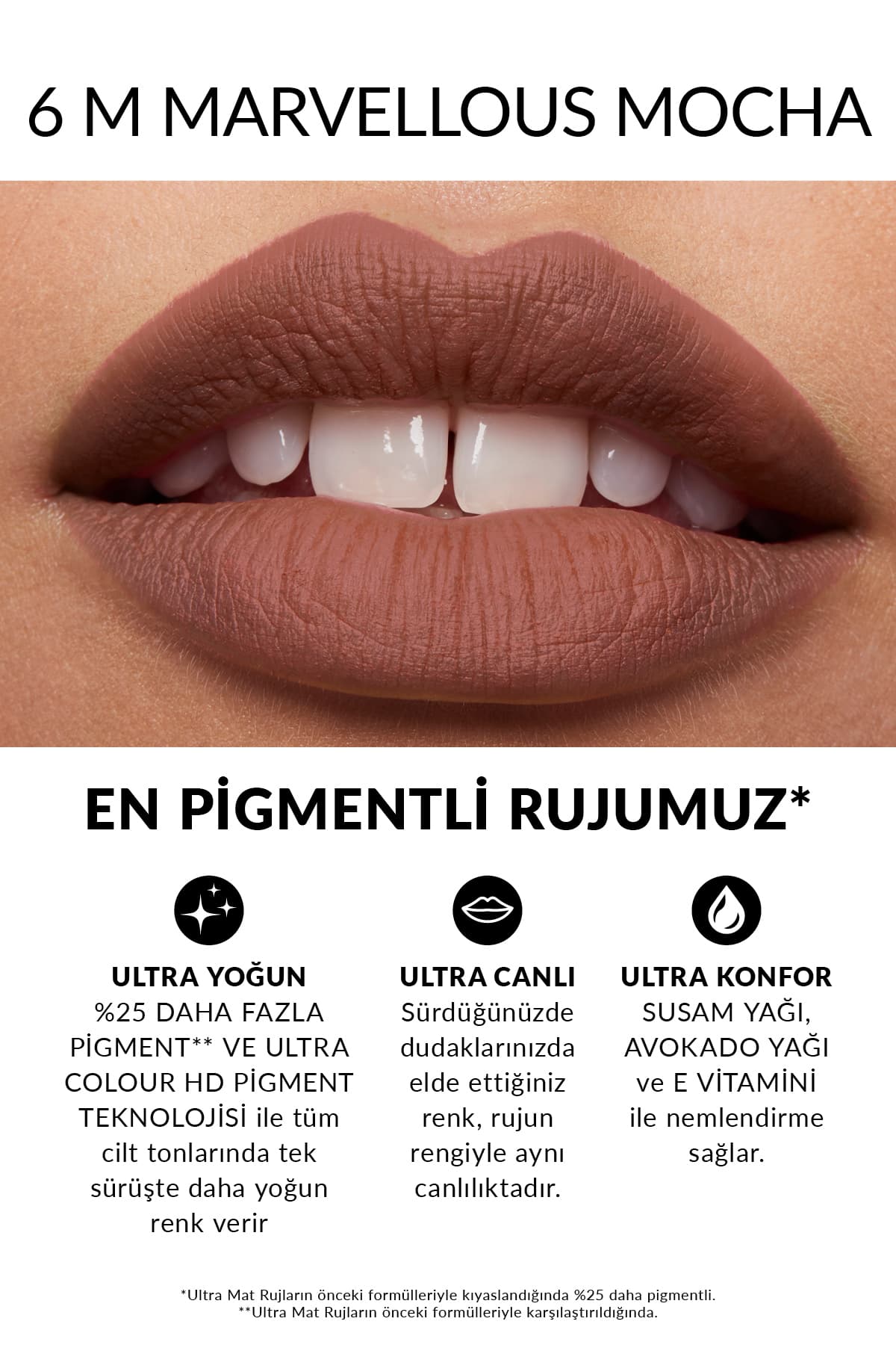 رژ لب Avon Ultra Mat رنگ موکا رژ لب Avon Ultra Mat رنگ موکا