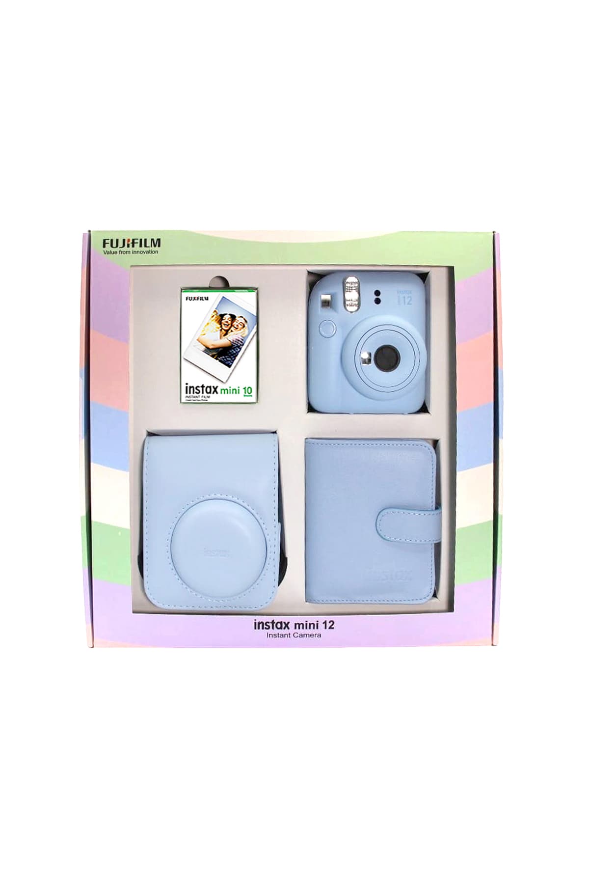 دوربین فوری Fujifilm Instax Mini 12 پک کیف، بند، باتری، آلبوم و ۱۰ فیلم دوربین فوری Fujifilm Instax Mini 12 پک کیف، بند، باتری، آلبوم و ۱۰ فیلم
