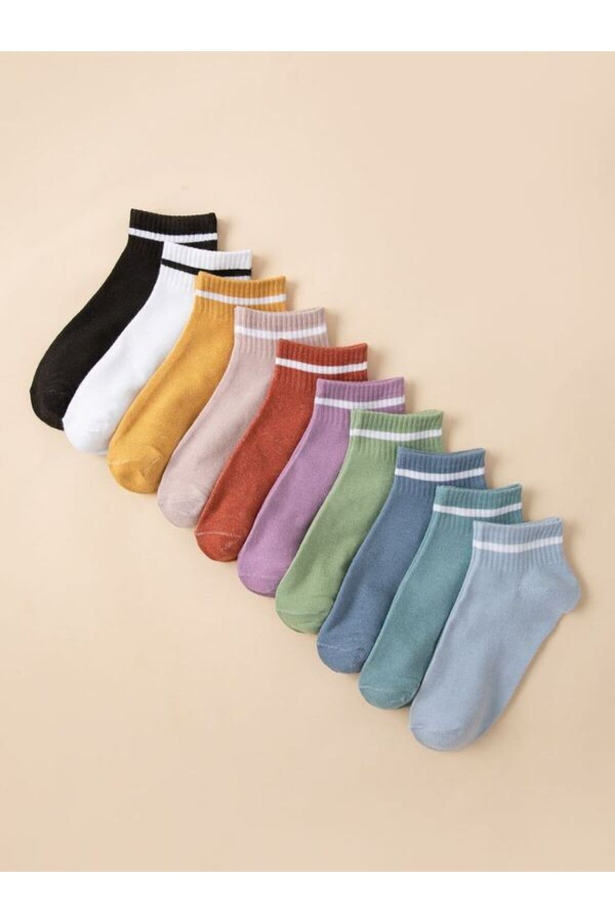 جوراب یونیسکس Sky Socks بسته 10 عددی رنگی پاپیکی ورزشی جوراب یونیسکس Sky Socks بسته 10 عددی رنگی پاپیکی ورزشی