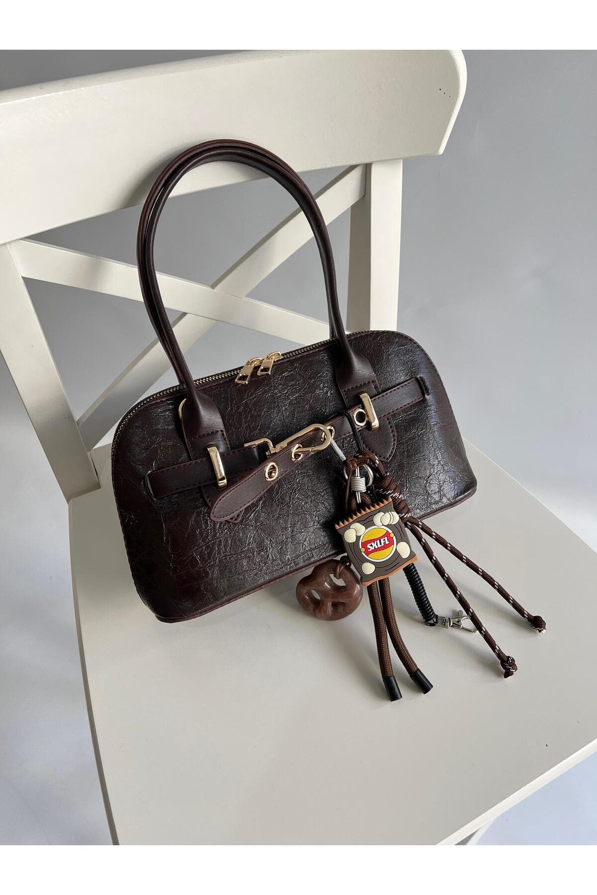 کیف دستی و دوشی زنانه Mia Collection مدل Carlos قهوهای تیره بدون چارم کیف دستی و دوشی زنانه Mia Collection مدل Carlos قهوهای تیره بدون چارم