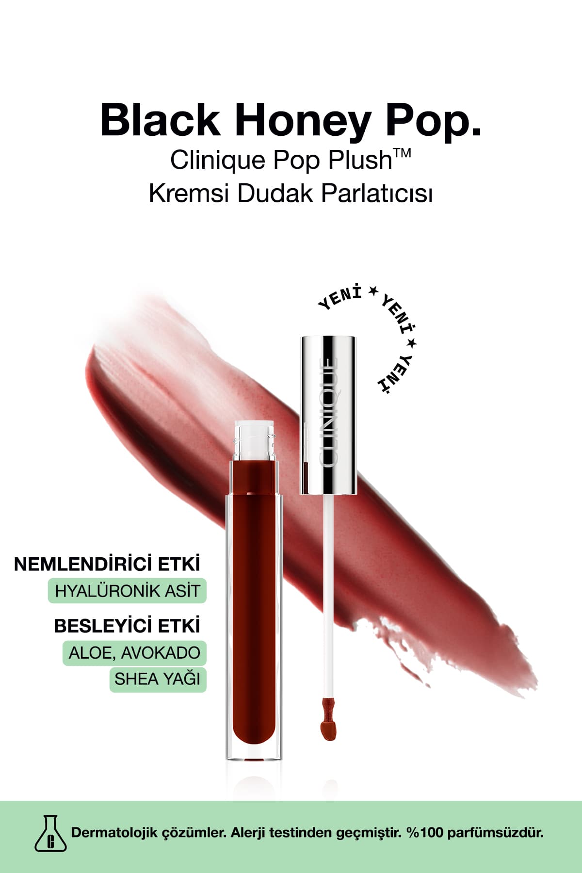 براقکننده لب کرمی Clinique Pop Plush نمدهنده Black Honey Pop 3.4ml براقکننده لب کرمی Clinique Pop Plush نمدهنده Black Honey Pop 3.4ml