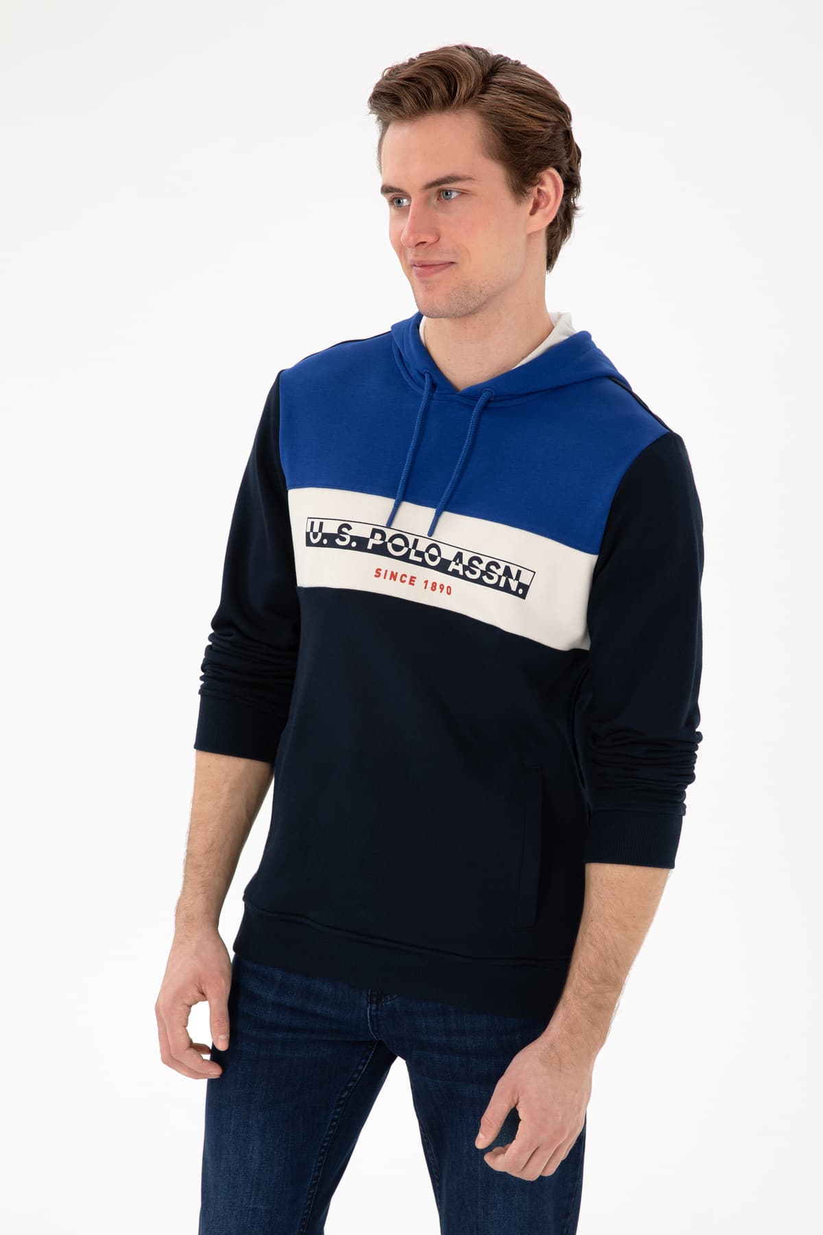 سوئیشرت مردانه U.S. Polo Assn. سرمهای مدل 50293309-VR033 سوئیشرت مردانه U.S. Polo Assn. سرمهای مدل 50293309-VR033