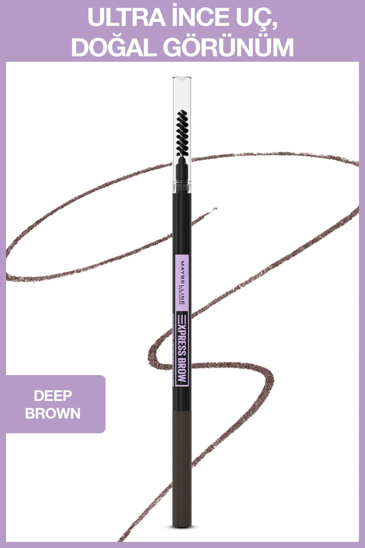 مداد ابرو Maybelline New York Express Brow Ultra Slim قهوهای تیره مدل 05 مداد ابرو Maybelline New York Express Brow Ultra Slim قهوهای تیره مدل 05
