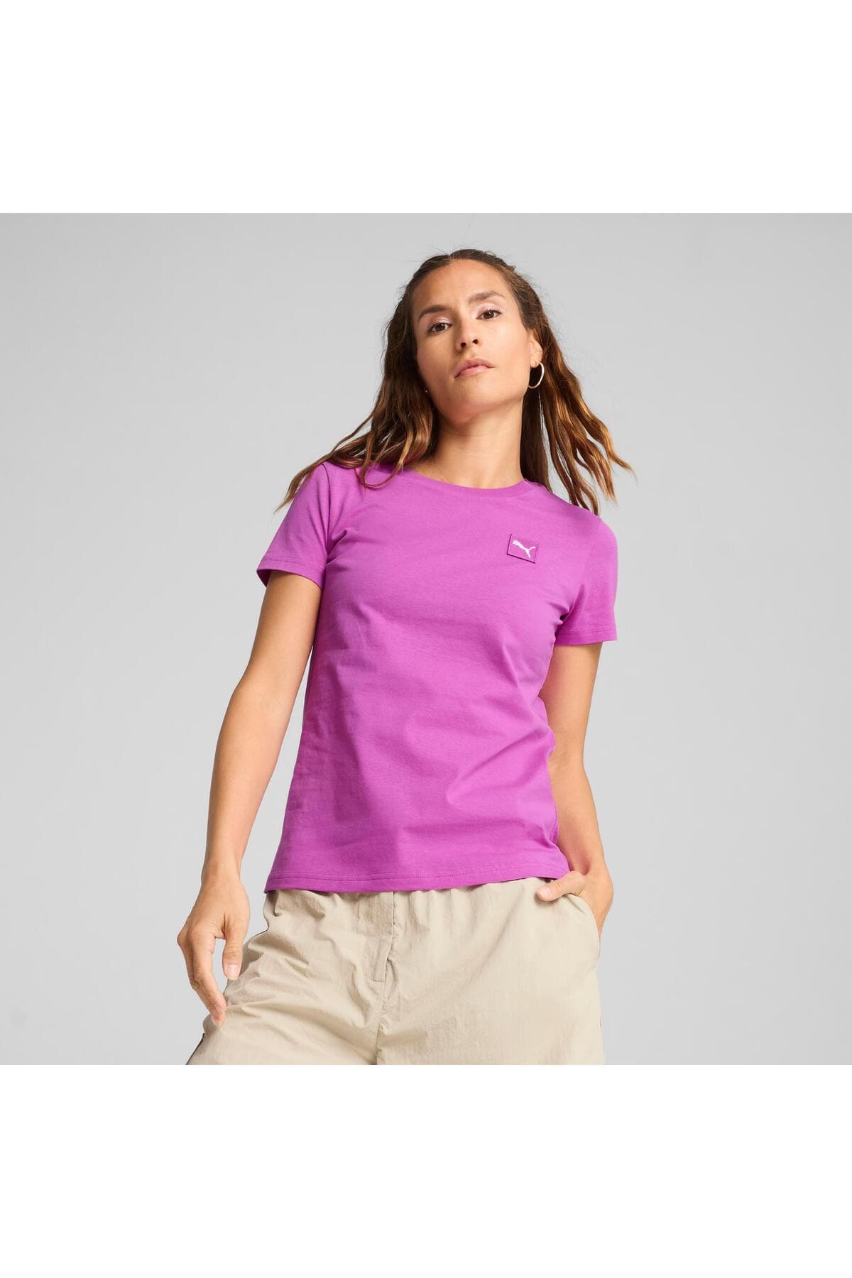 تیشرت زنانه Puma ESS ELEVATED بنفش مدل 69089489 تیشرت زنانه Puma ESS ELEVATED بنفش مدل 69089489