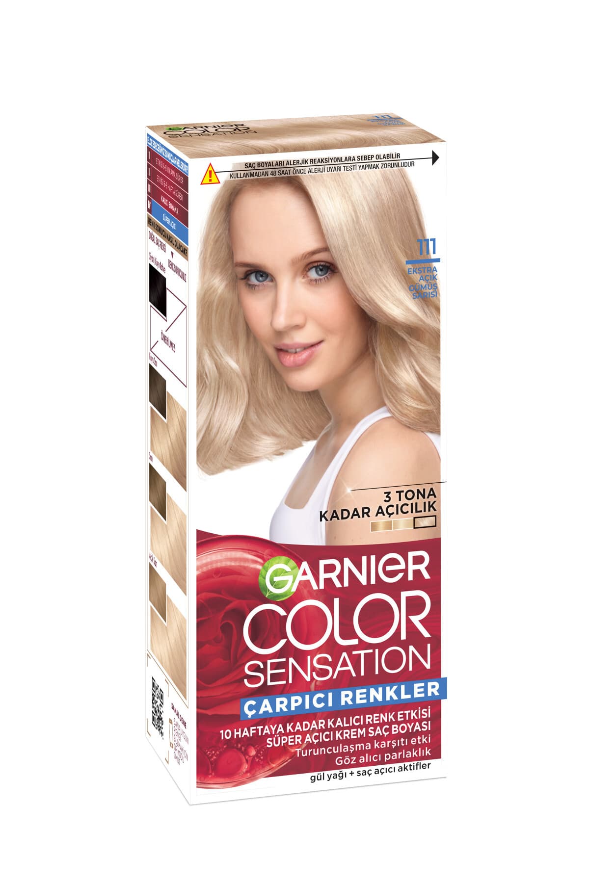 ست رنگ موی کرمی دائمی Garnier رنگ 7.12 بلوند مرواریدی با پوشش %100 سفیدی و درخشش ست رنگ موی کرمی دائمی Garnier رنگ 7.12 بلوند مرواریدی با پوشش %100 سفیدی و درخشش