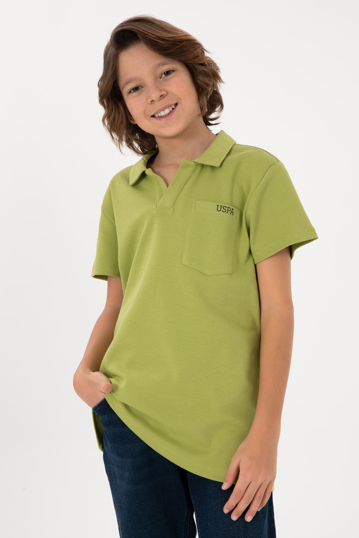 تیشرت پسرانه یقه پولو U.S. Polo Assn. دارچینی مدل 50295438-VR191 تیشرت پسرانه یقه پولو U.S. Polo Assn. دارچینی مدل 50295438-VR191