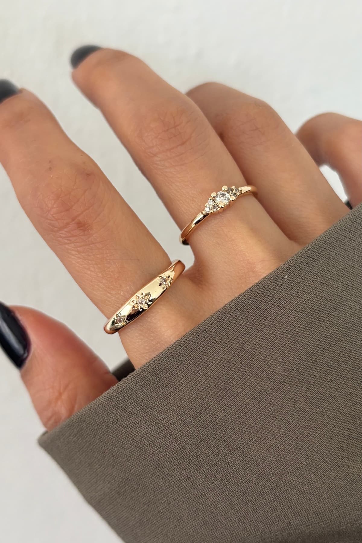 ست ۲ عددی انگشتر مینیمال Lavian Accessories با جزئیات چشم ست ۲ عددی انگشتر مینیمال Lavian Accessories با جزئیات چشم
