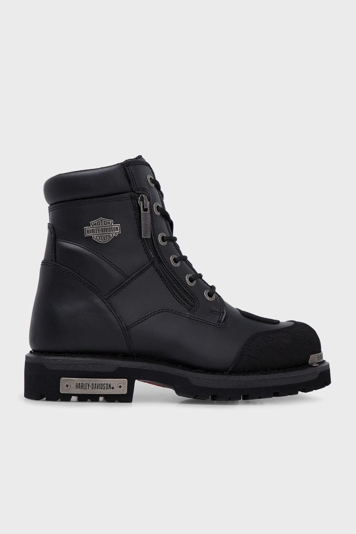 بوت نظامی مردانه Harley Davidson چرم روغنی مشکی مدل Renshaw CMM0600AW21 بوت نظامی مردانه Harley Davidson چرم روغنی مشکی مدل Renshaw CMM0600AW21