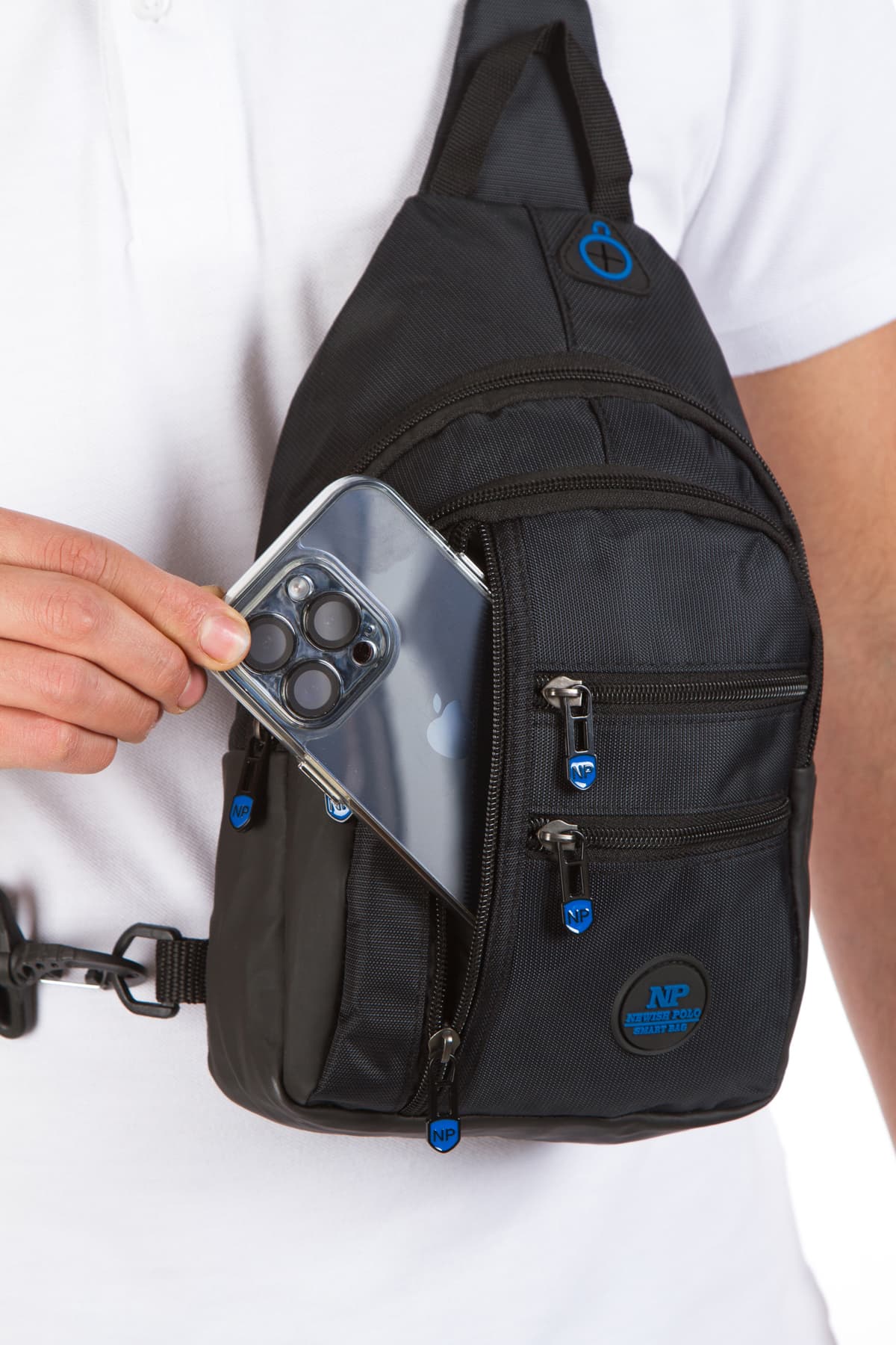 کیف کمری یونیسکس Newish Polo ضد آب با خروجی USB برای هدفون کیف کمری یونیسکس Newish Polo ضد آب با خروجی USB برای هدفون