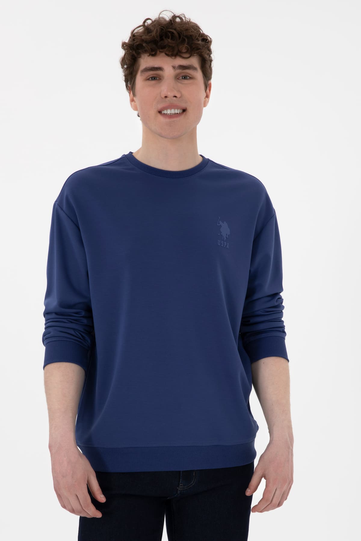 سویشرت مردانه سفید U.S. Polo Assn. مدل 50300048-VR184 سویشرت مردانه سفید U.S. Polo Assn. مدل 50300048-VR184