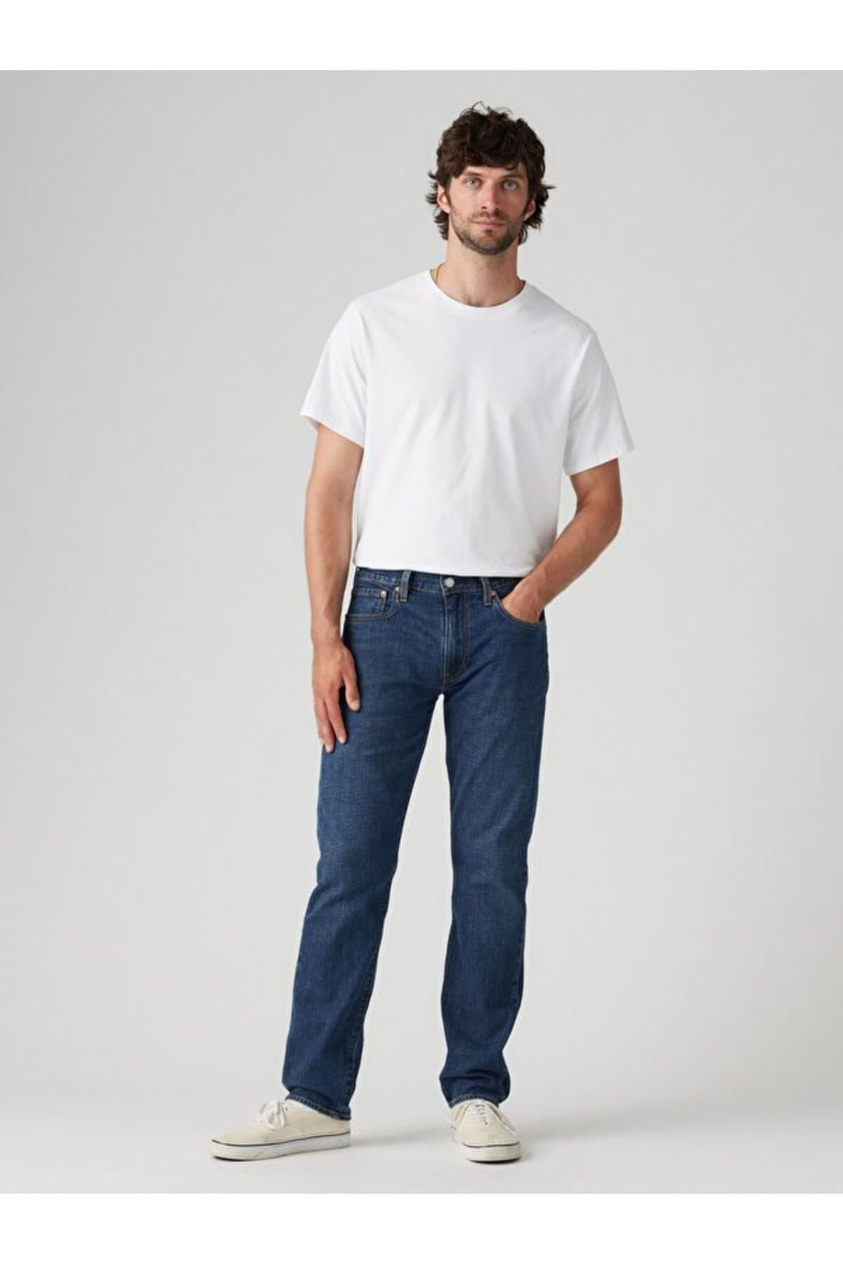 شلوار جین مردانه Levi's لینن سبک دمپا باریک مدل 502™ شلوار جین مردانه Levi's لینن سبک دمپا باریک مدل 502™