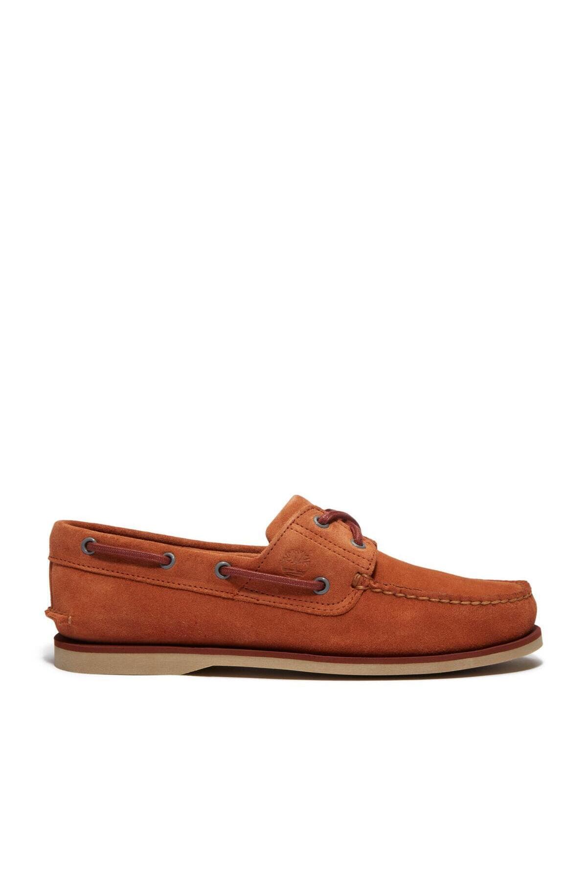 کفش لوفر مردانه Timberland Classic Boat Shoe نارنجی سوئدی کفش لوفر مردانه Timberland Classic Boat Shoe نارنجی سوئدی
