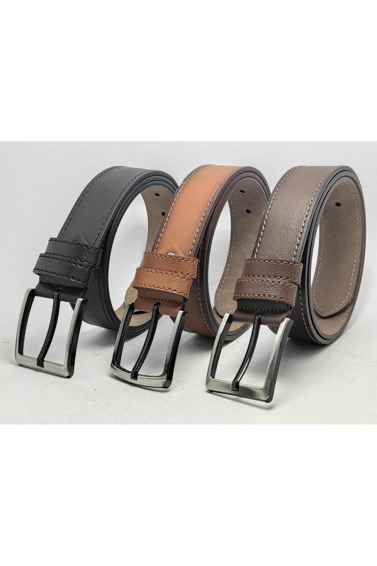کمربند ورزشی مردانه genuine leather company eds 3 عددی کمربند ورزشی مردانه genuine leather company eds 3 عددی