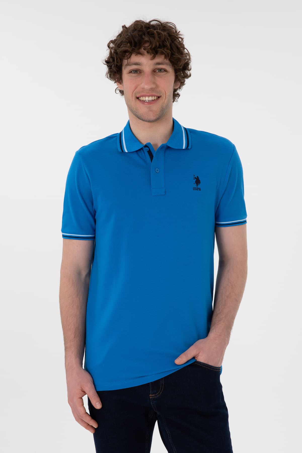 تیشرت مردانه U.S. Polo Assn. فیت معمولی آبی کبالت مدل 50306011-VR077 تیشرت مردانه U.S. Polo Assn. فیت معمولی آبی کبالت مدل 50306011-VR077