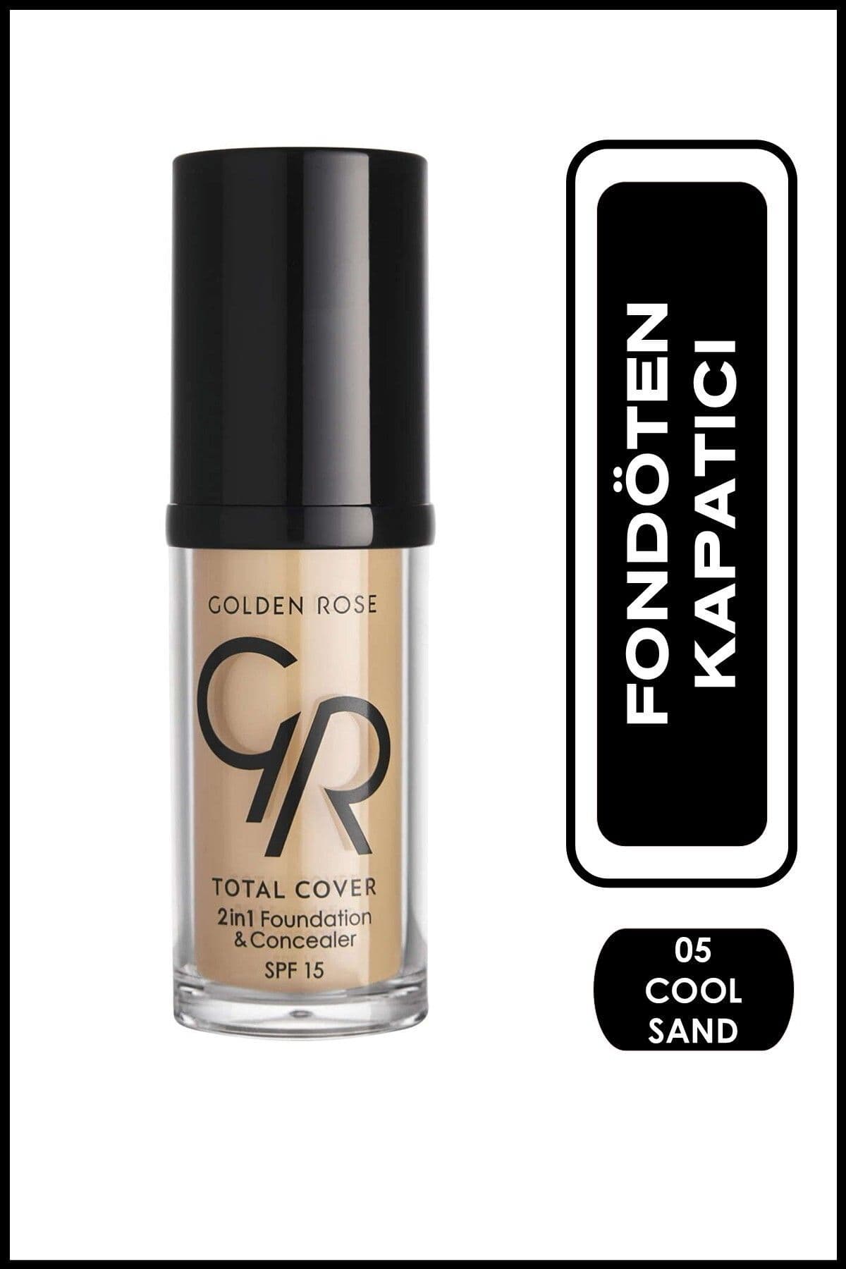 کانسیلر و فاندیشن Golden Rose Total Cover 05 شن سرد 30 ml کانسیلر و فاندیشن Golden Rose Total Cover 05 شن سرد 30 ml