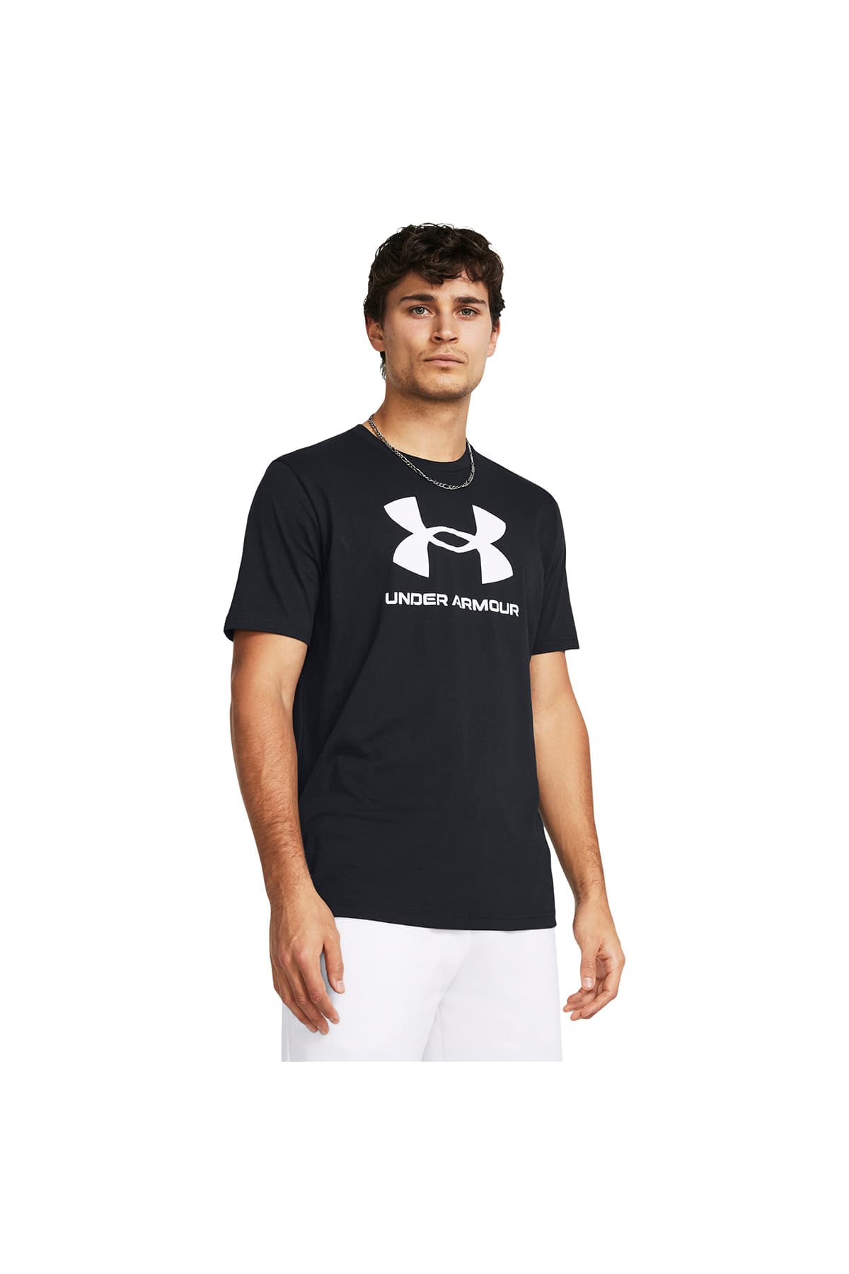 تیشرت مردانه مشکی Under Armour با لوگوی Sportstyle تیشرت مردانه مشکی Under Armour با لوگوی Sportstyle