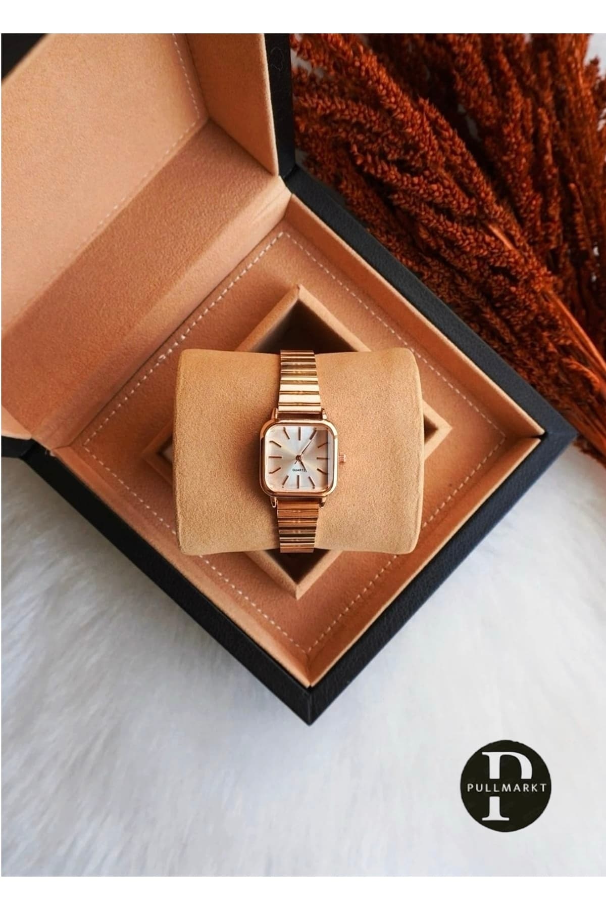 ساعت مچی زنانه مربعی رترو pullmarkt مدل Elegant Serisi ساعت مچی زنانه مربعی رترو pullmarkt مدل Elegant Serisi