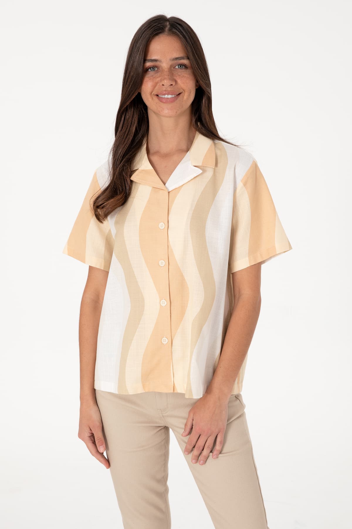 پیراهن زنانه U.S. Polo Assn. آستین کوتاه رنگ شتری مدل 50305878-VR015 پیراهن زنانه U.S. Polo Assn. آستین کوتاه رنگ شتری مدل 50305878-VR015