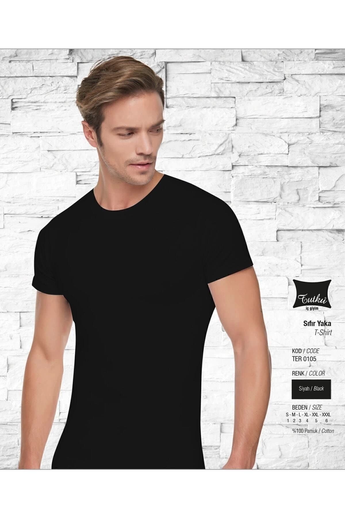 زیرپوش مردانه Tutku بافت جرسی نیمآستین یقه 0 بسته 6 تایی مدل 0105 زیرپوش مردانه Tutku بافت جرسی نیمآستین یقه 0 بسته 6 تایی مدل 0105