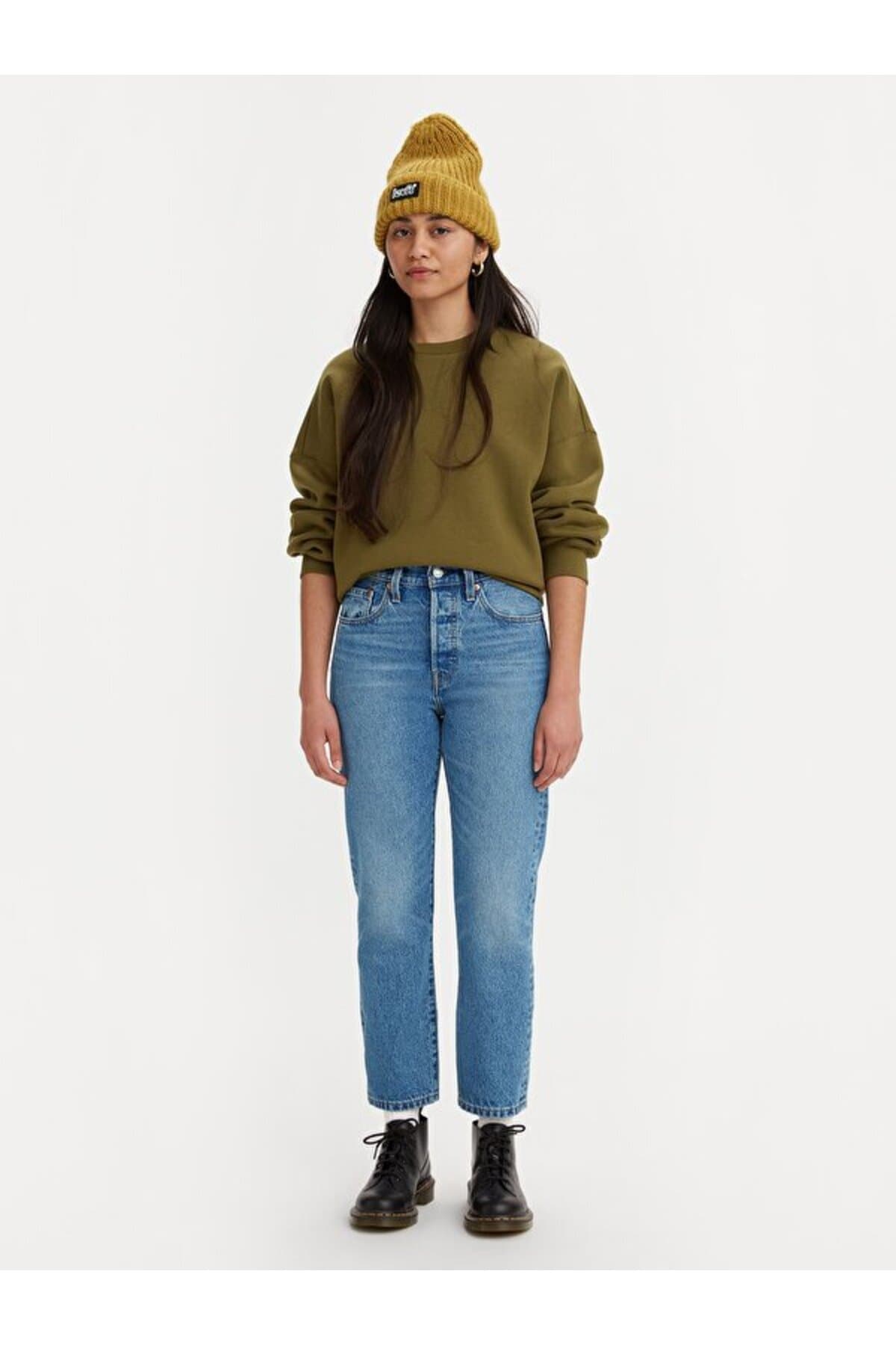 شلوار جین زنانه Levi's کراپ مدل 501® Must Be Mine شلوار جین زنانه Levi's کراپ مدل 501® Must Be Mine