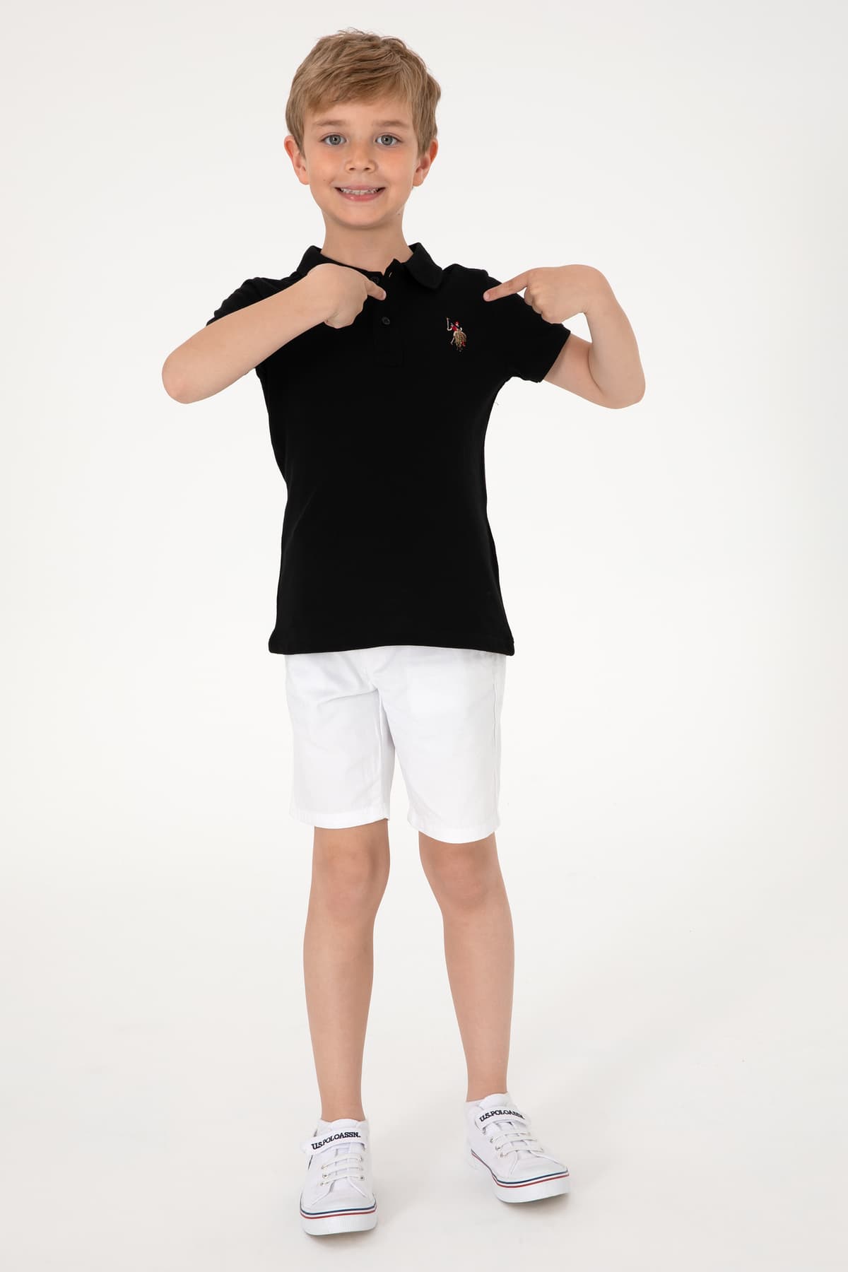 تیشرت پسرانه یقه پولو U.S. Polo Assn. سفید ساده مدل 50306484-VR013 تیشرت پسرانه یقه پولو U.S. Polo Assn. سفید ساده مدل 50306484-VR013