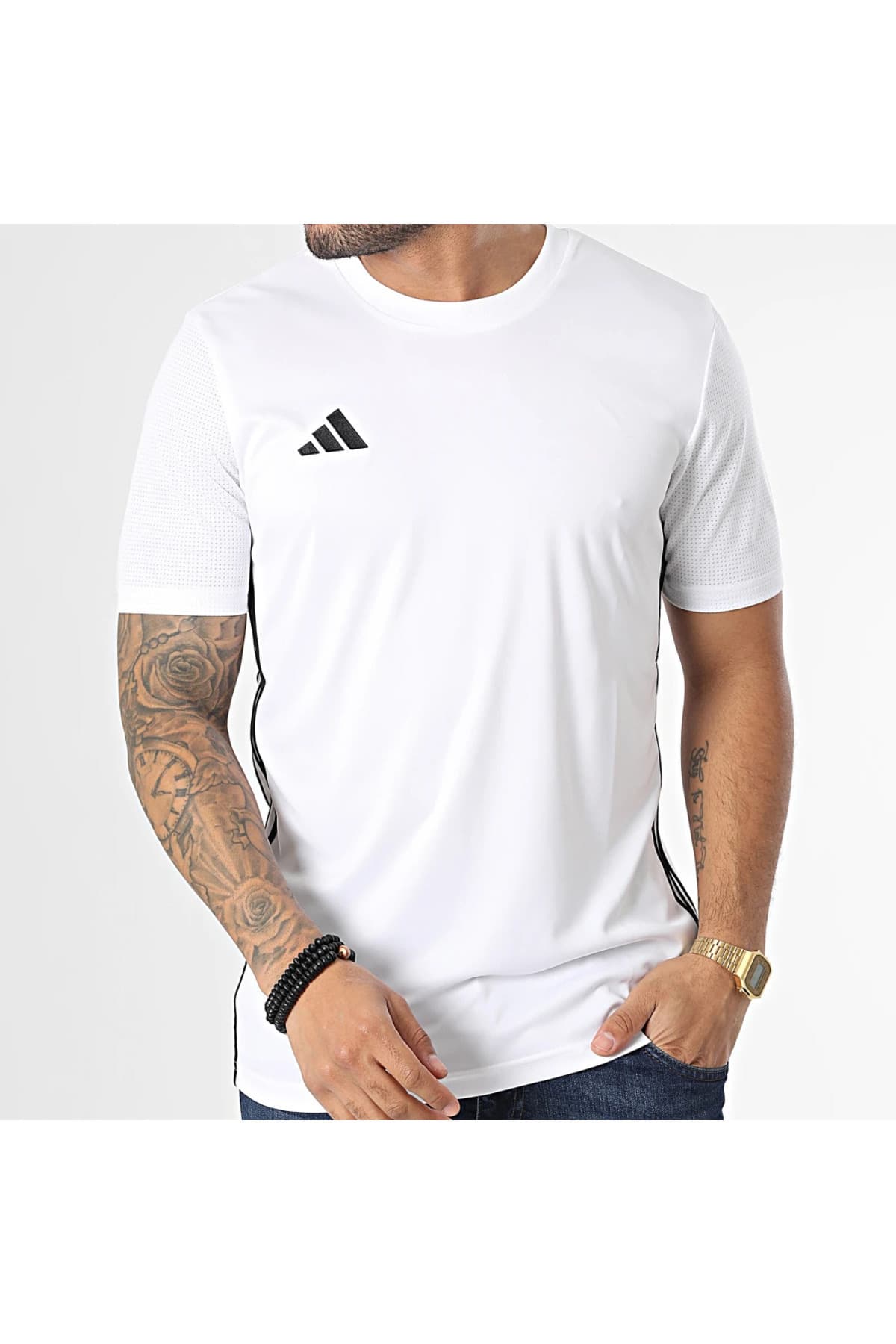 تیشرت مردانه adidas Tabela 23 Jsy سفید مدل H44526 تیشرت مردانه adidas Tabela 23 Jsy سفید مدل H44526