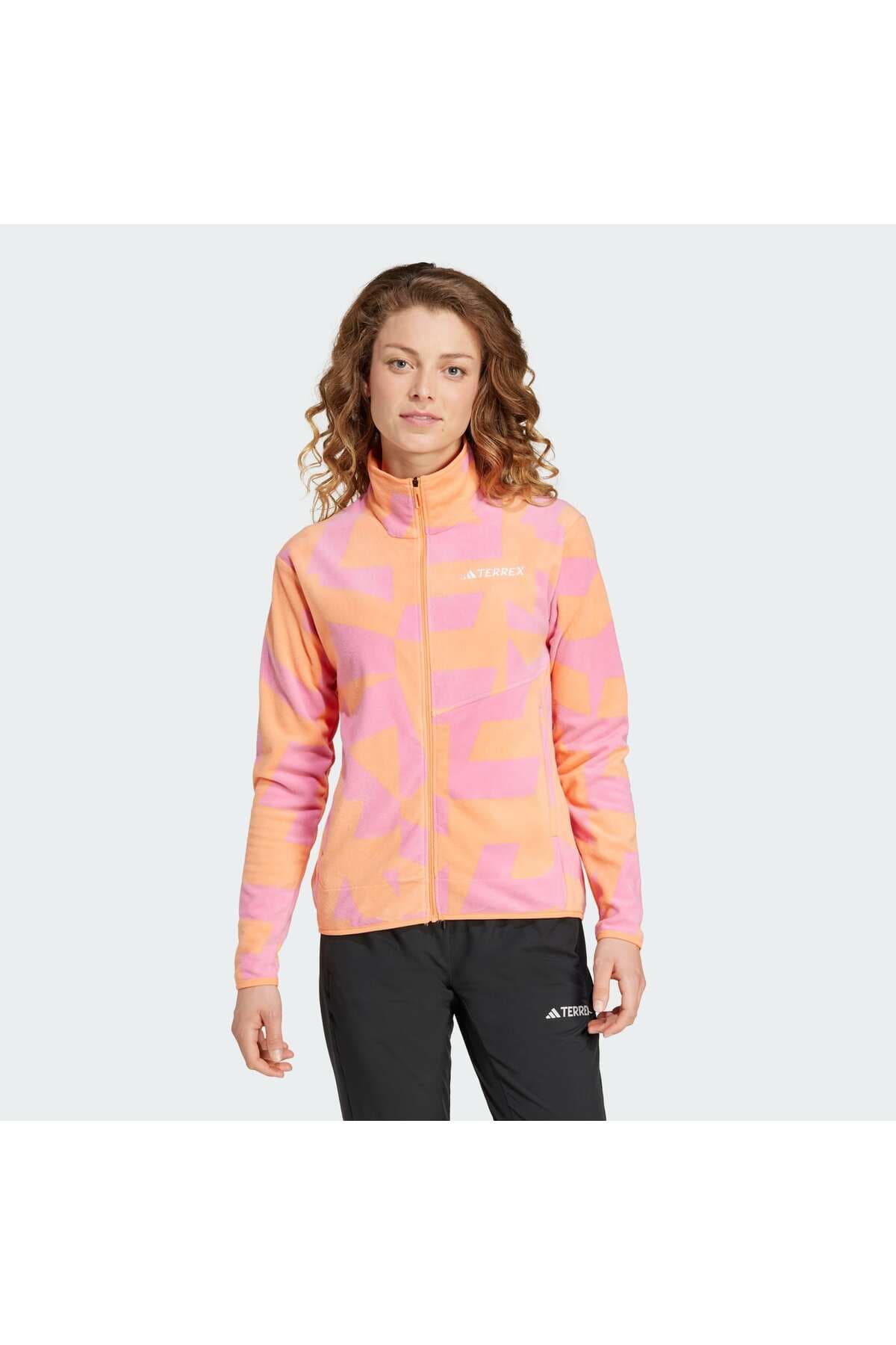 بلوز زنانه adidas فلیس زیپدار Terrex Multi Printed بلوز زنانه adidas فلیس زیپدار Terrex Multi Printed