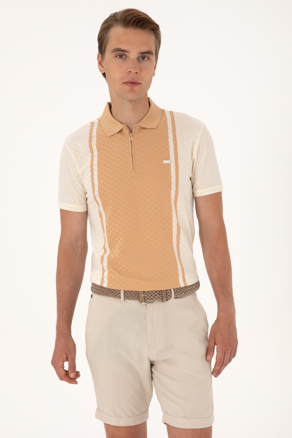 تیشرت مردانه U.S. Polo Assn. فیت معمولی اکرو یقه پولو زیپدار مدل 50300814-VR019 تیشرت مردانه U.S. Polo Assn. فیت معمولی اکرو یقه پولو زیپدار مدل 50300814-VR019