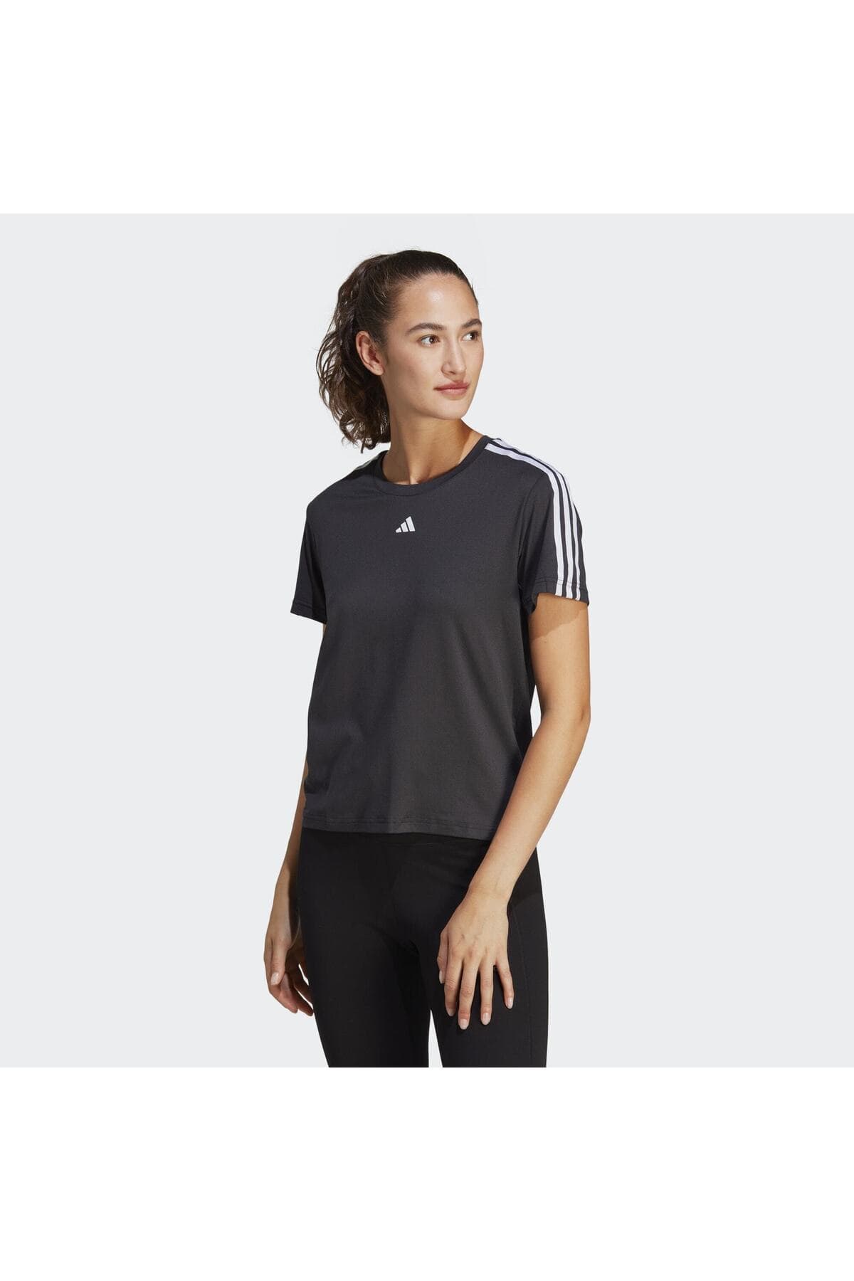 تیشرت زنانه adidas مدل AEROREADY Train Essentials 3-Stripes تیشرت زنانه adidas مدل AEROREADY Train Essentials 3-Stripes