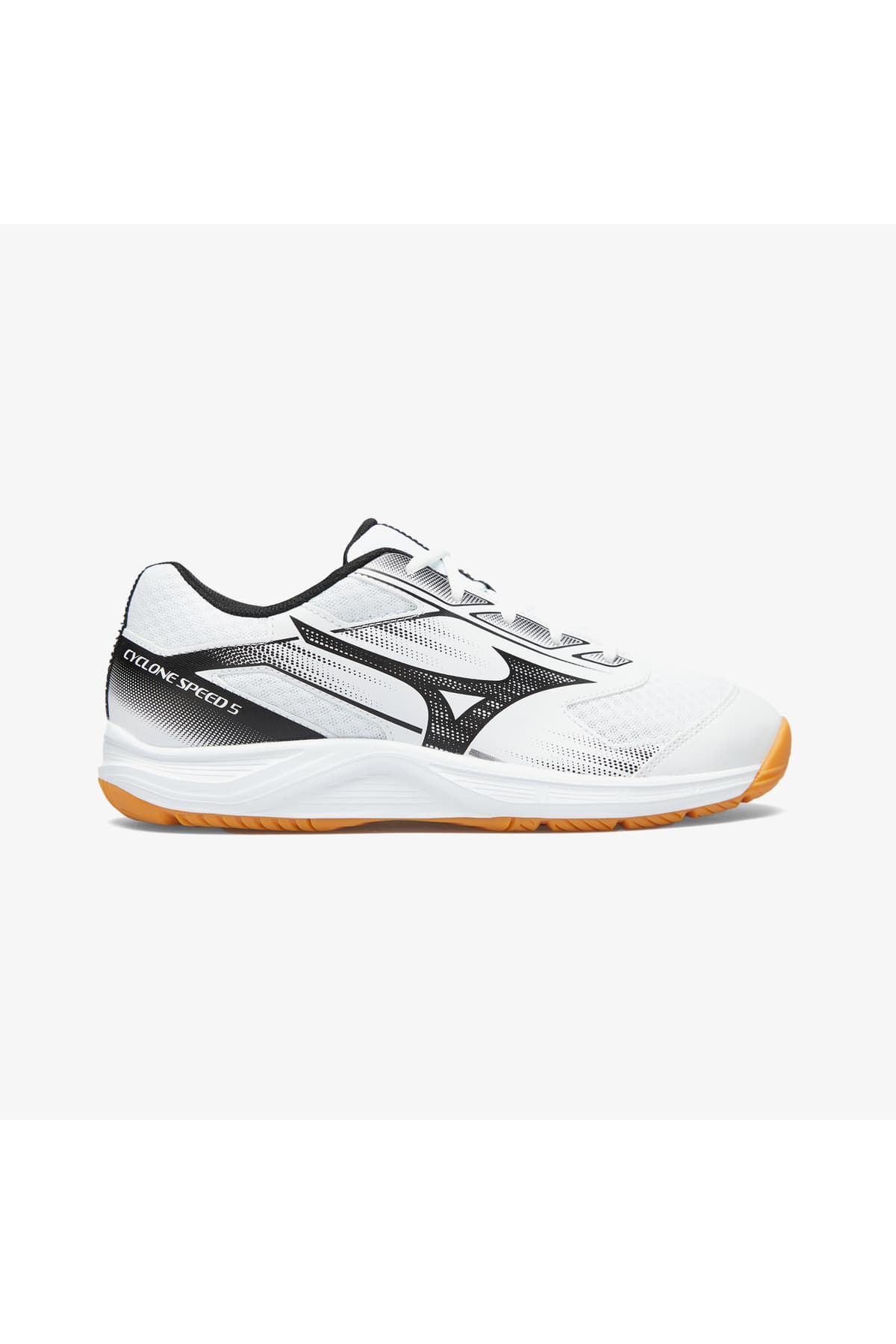 کفش والیبال مردانه سفید Mizuno مدل Cyclone Speed 5 کفش والیبال مردانه سفید Mizuno مدل Cyclone Speed 5
