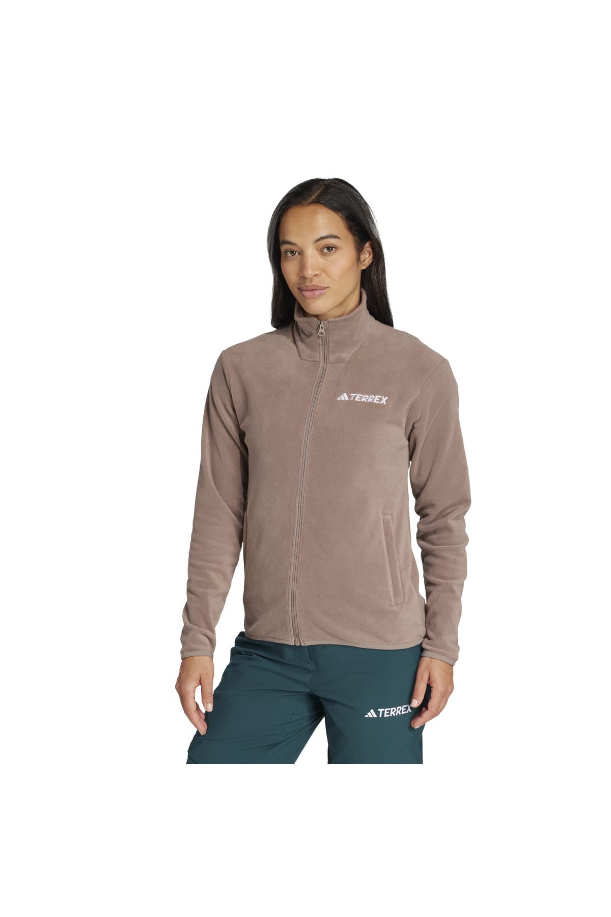 بلوز زنانه adidas فلیس زیپ کامل Multi Essentials بلوز زنانه adidas فلیس زیپ کامل Multi Essentials